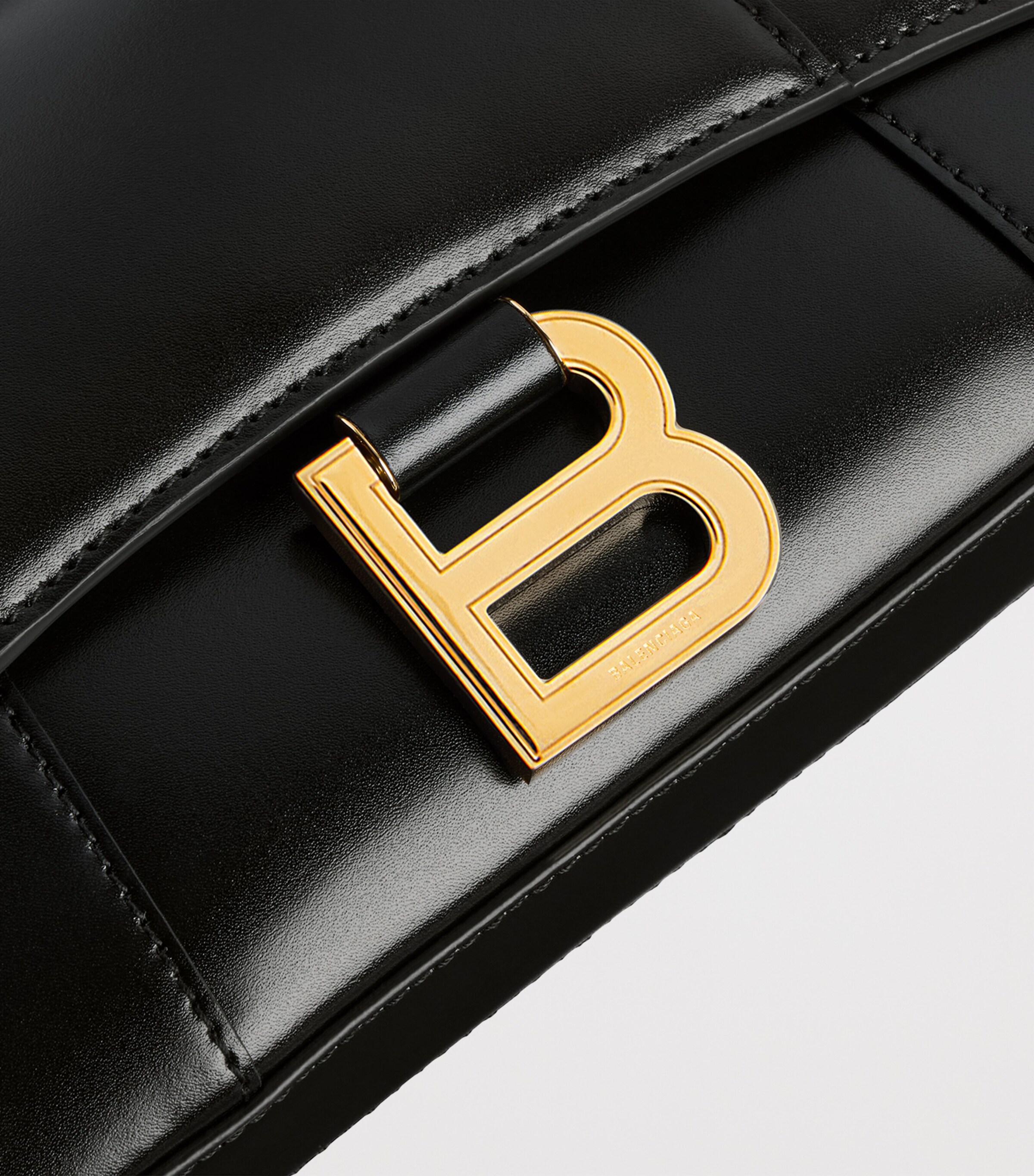 Balenciaga Small Leather Hourglass Top-Handle Bag Image 9
