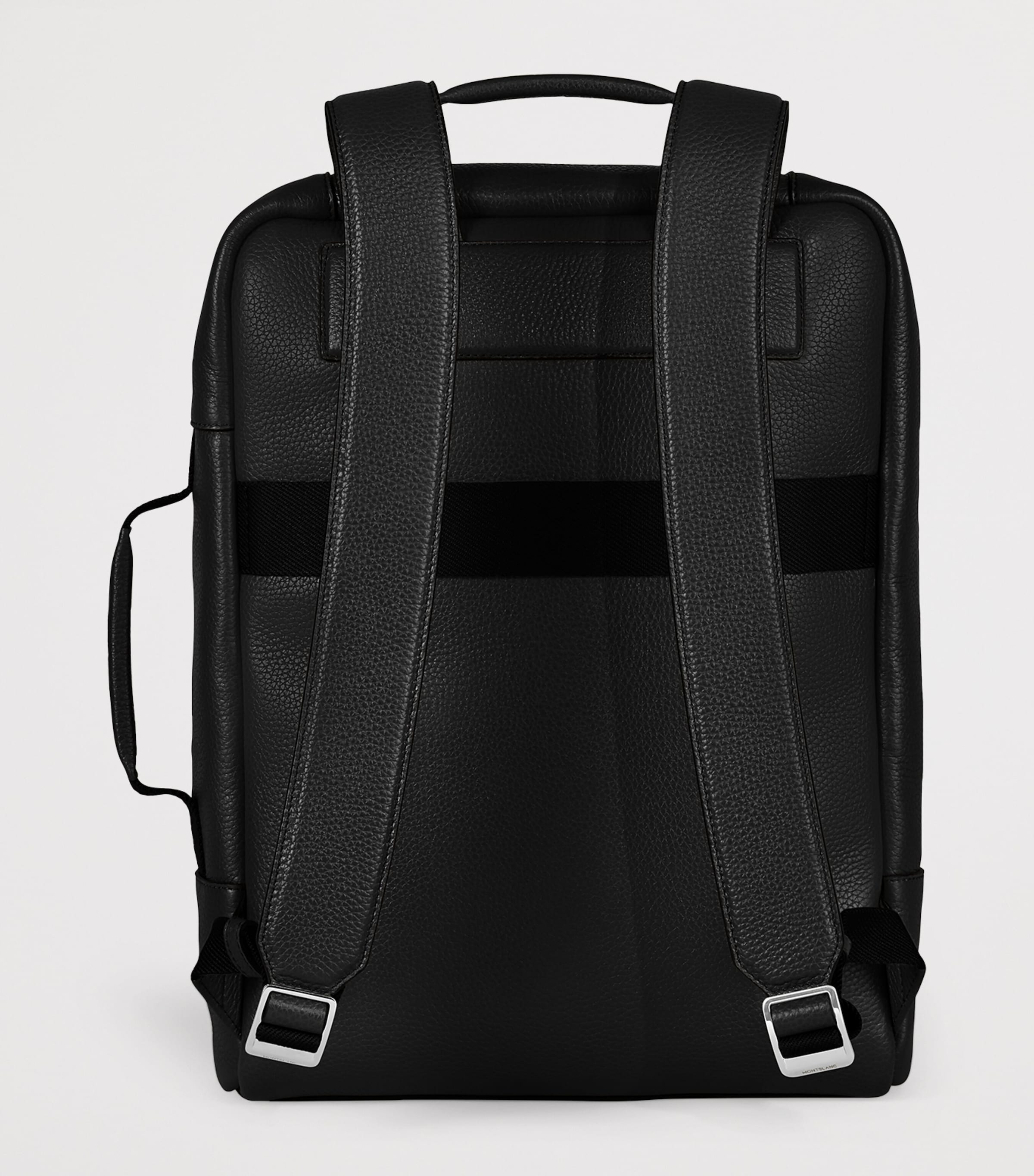 Montblanc Leather Companion Backpack Black Image 2