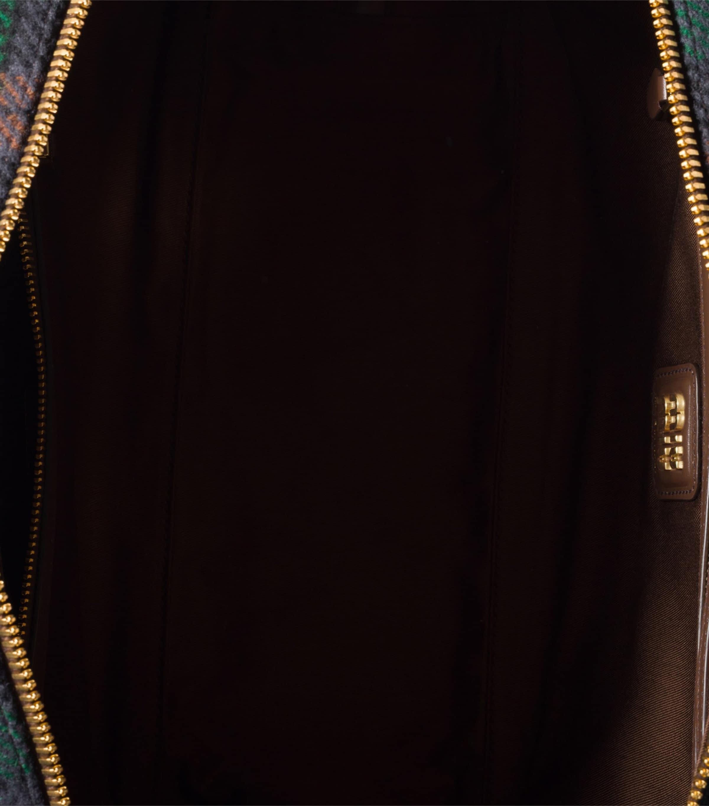 Tartan-Leather Beau Top-Handle Bag F0CMV Image 4