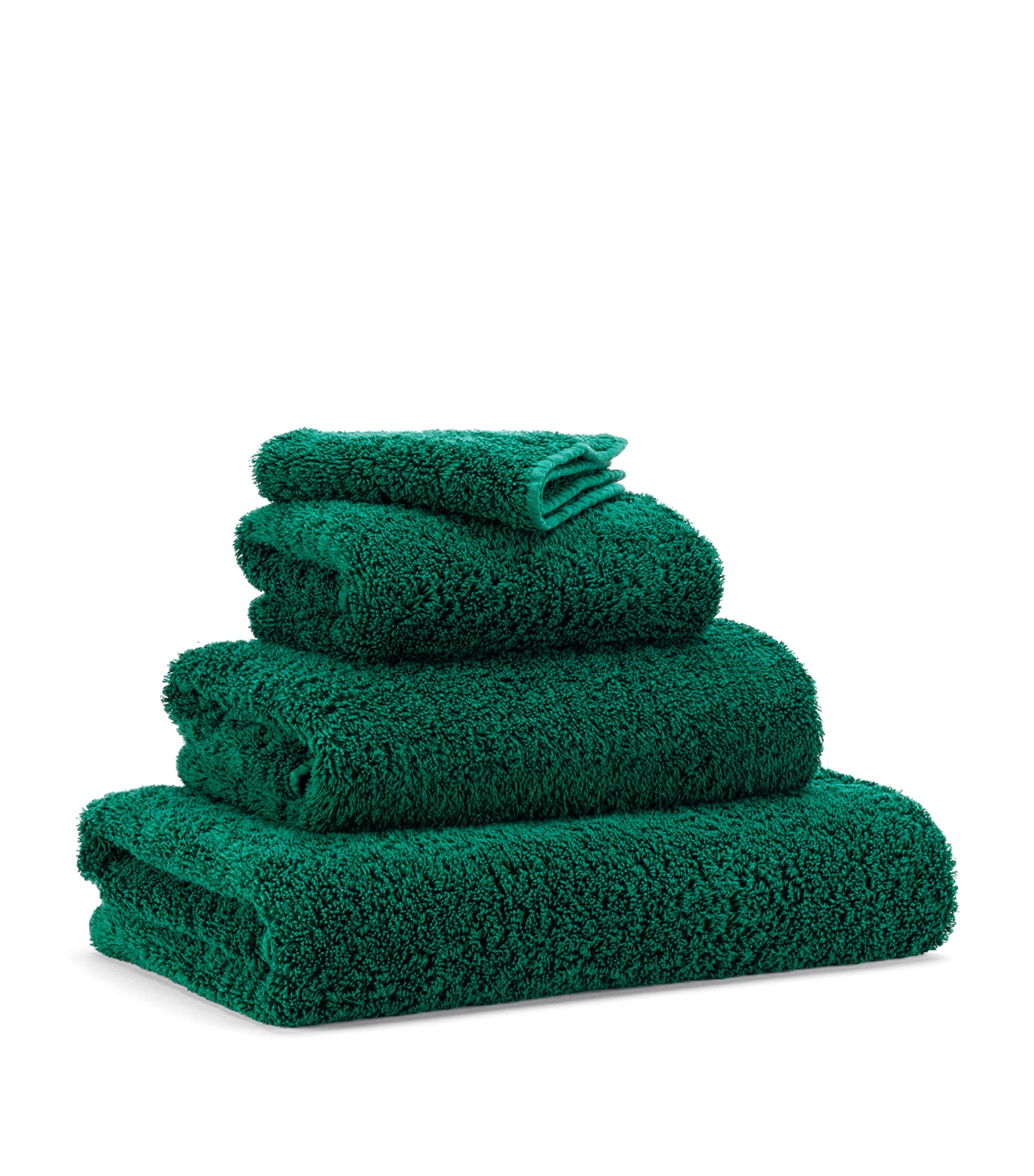Abyss & Habidecor Egyptian Cotton Super Pile Bath Sheet (105cm x 80cm) British Green Image 2