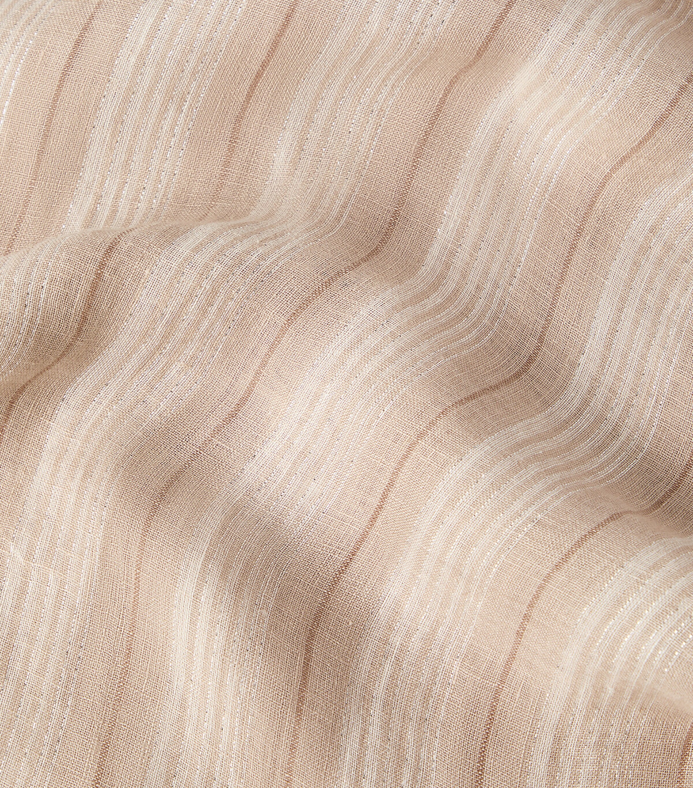 Brunello Cucinelli Linen-Blend Chalk Stripe Scarf Image 4
