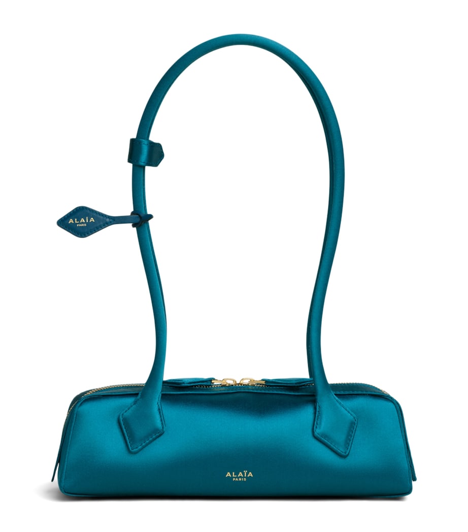 Alaïa Small Satin Le Teckel Shoulder Bag Emeraude Image 1