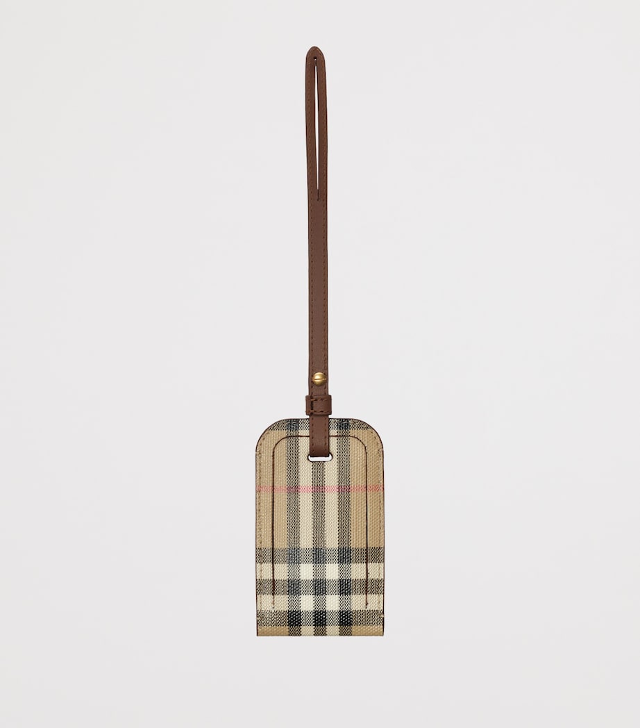 Burberry Cotton Check Luggage Tag Vintage Check Image 2