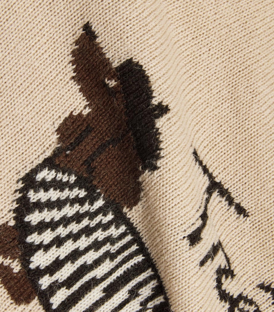 Jacquard Dog Sweater SAND Image 5