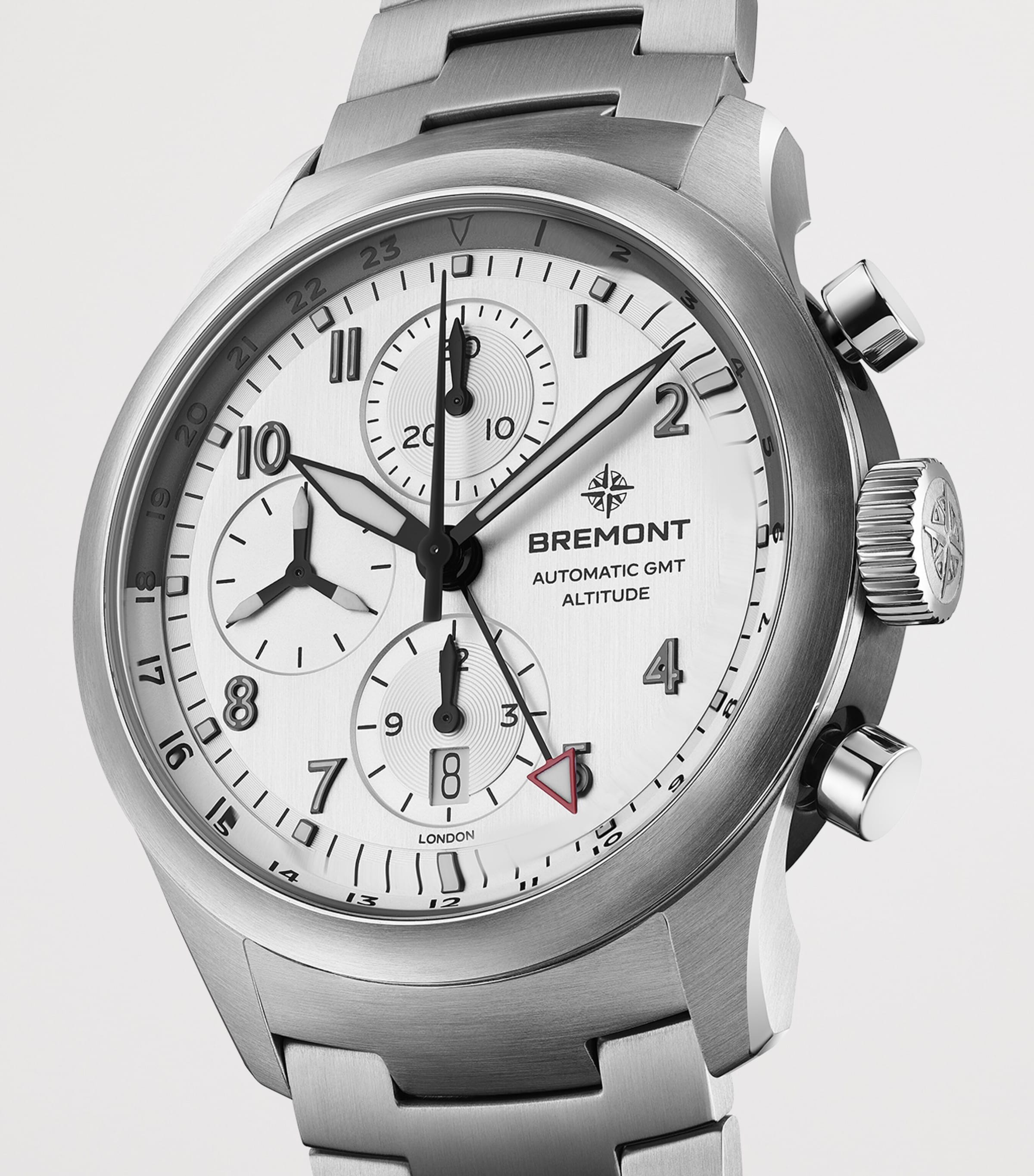 Bremont Sterling Silver Altitude Chronograph GMT 42mm Silver Image 3