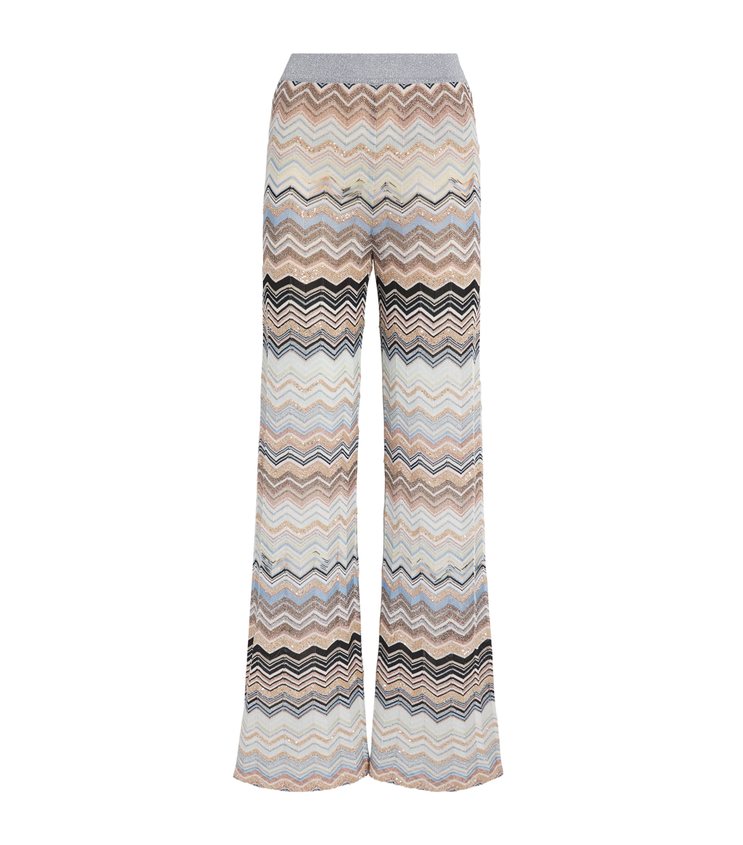 Shop Missoni Chevron-knit Trousers