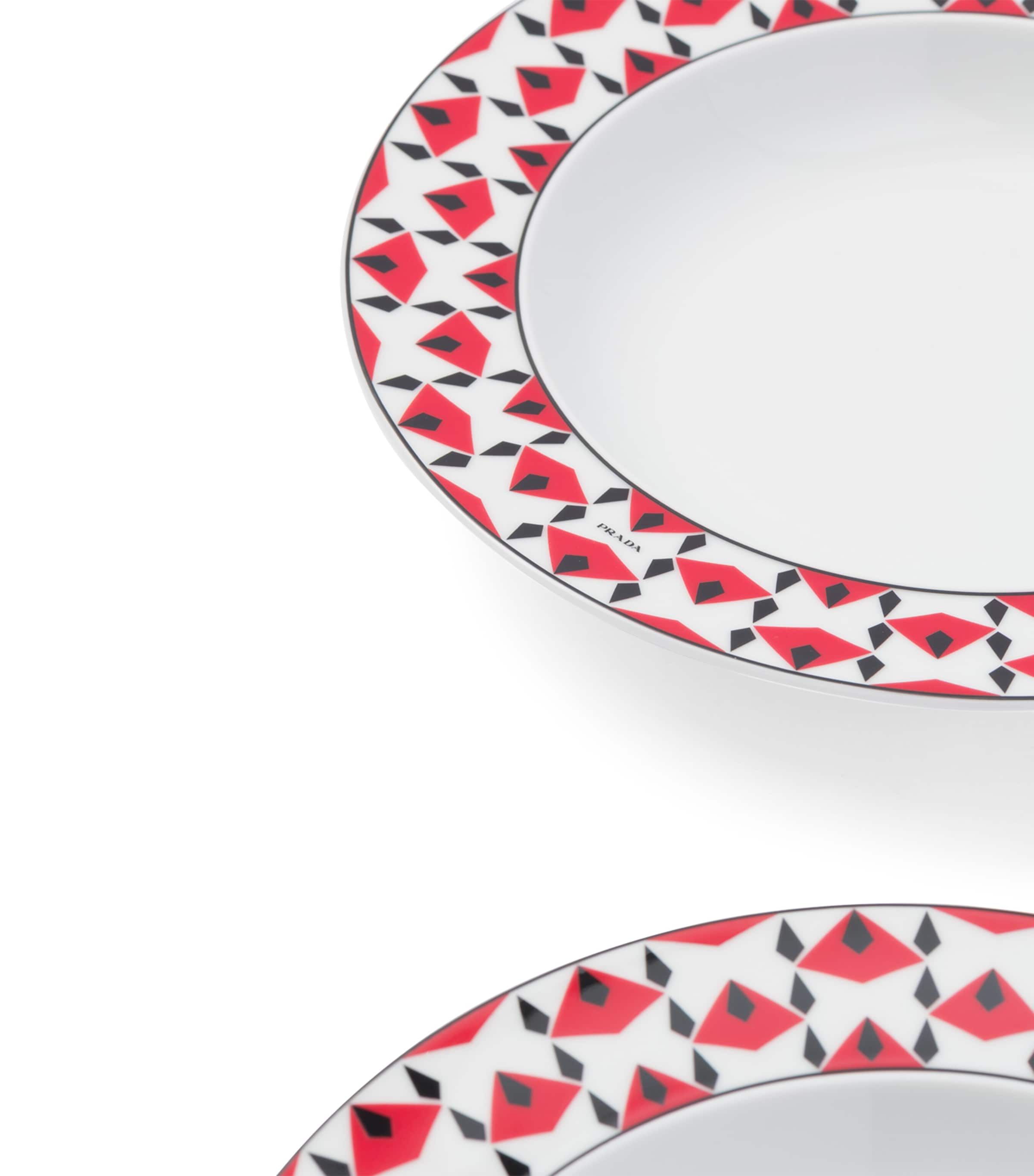 Set of 2 Porcelain Vienna Soup Plates (22cm) F0E5X Image 5