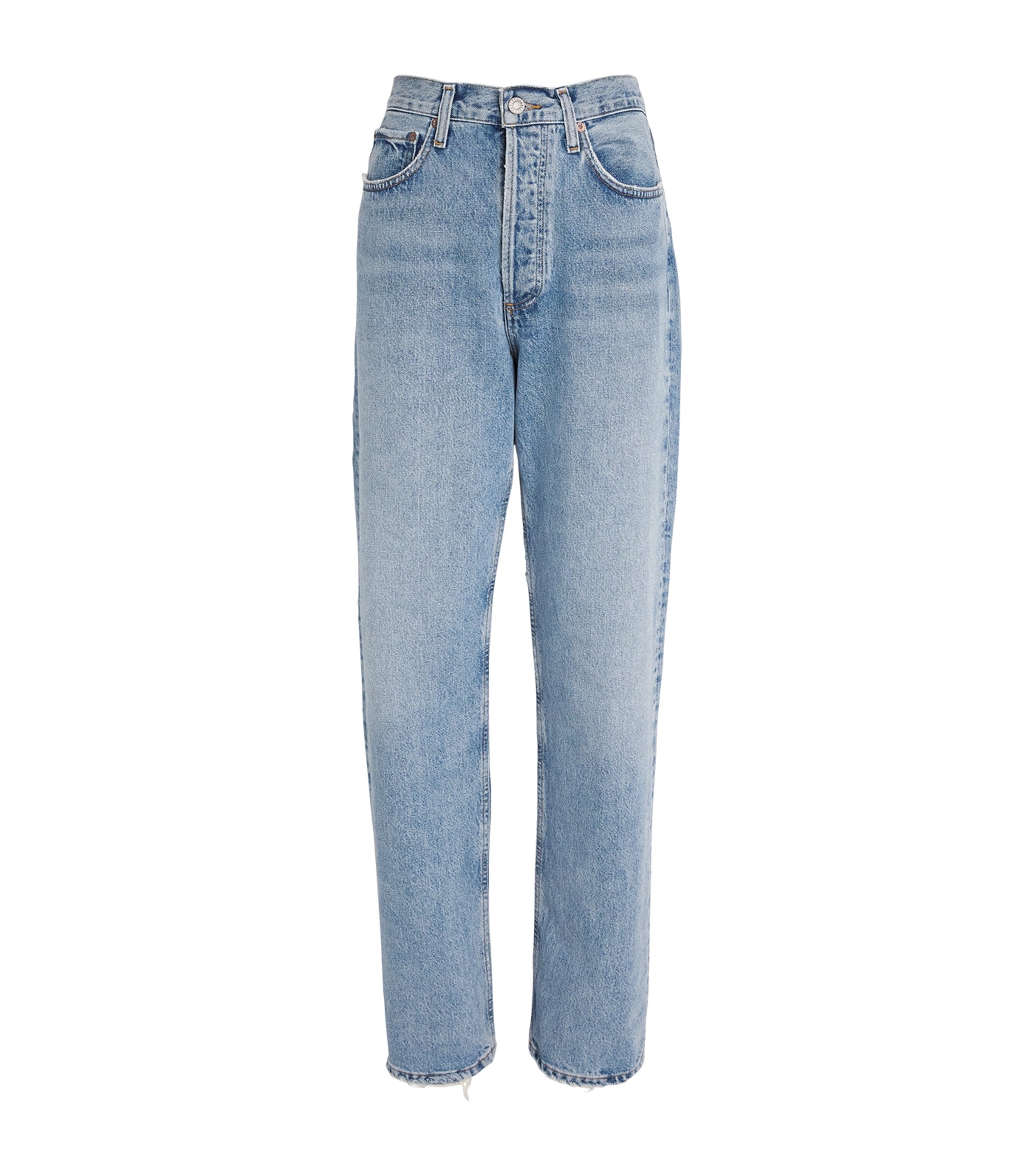 Agolde Kelly High-rise Straight Jeans In Blue