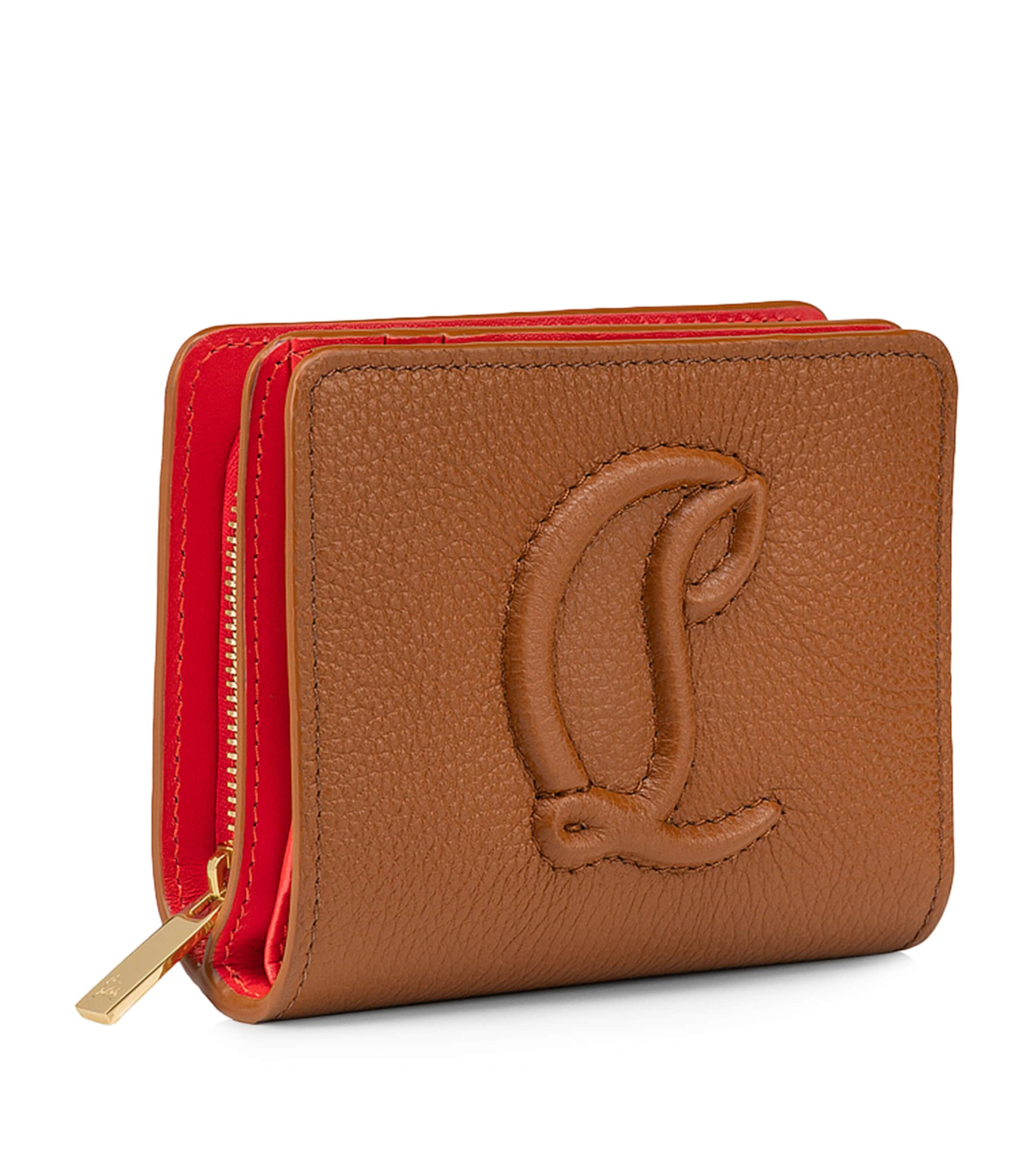 Christian Louboutin Womens Cuoio By My Side Leather Wallet In Brown