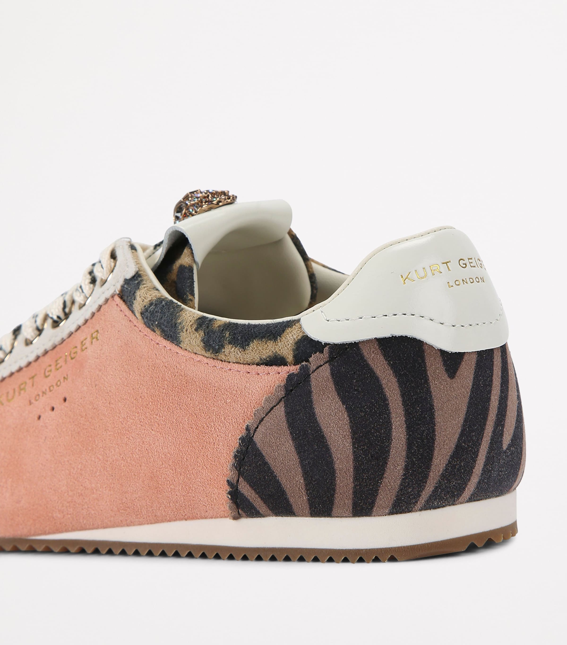 Kurt Geiger London Suede Islington Sneakers Peach Image 2