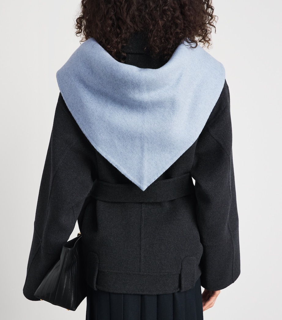 Colombo Cashmere Triangle Scarf Greige Image 3