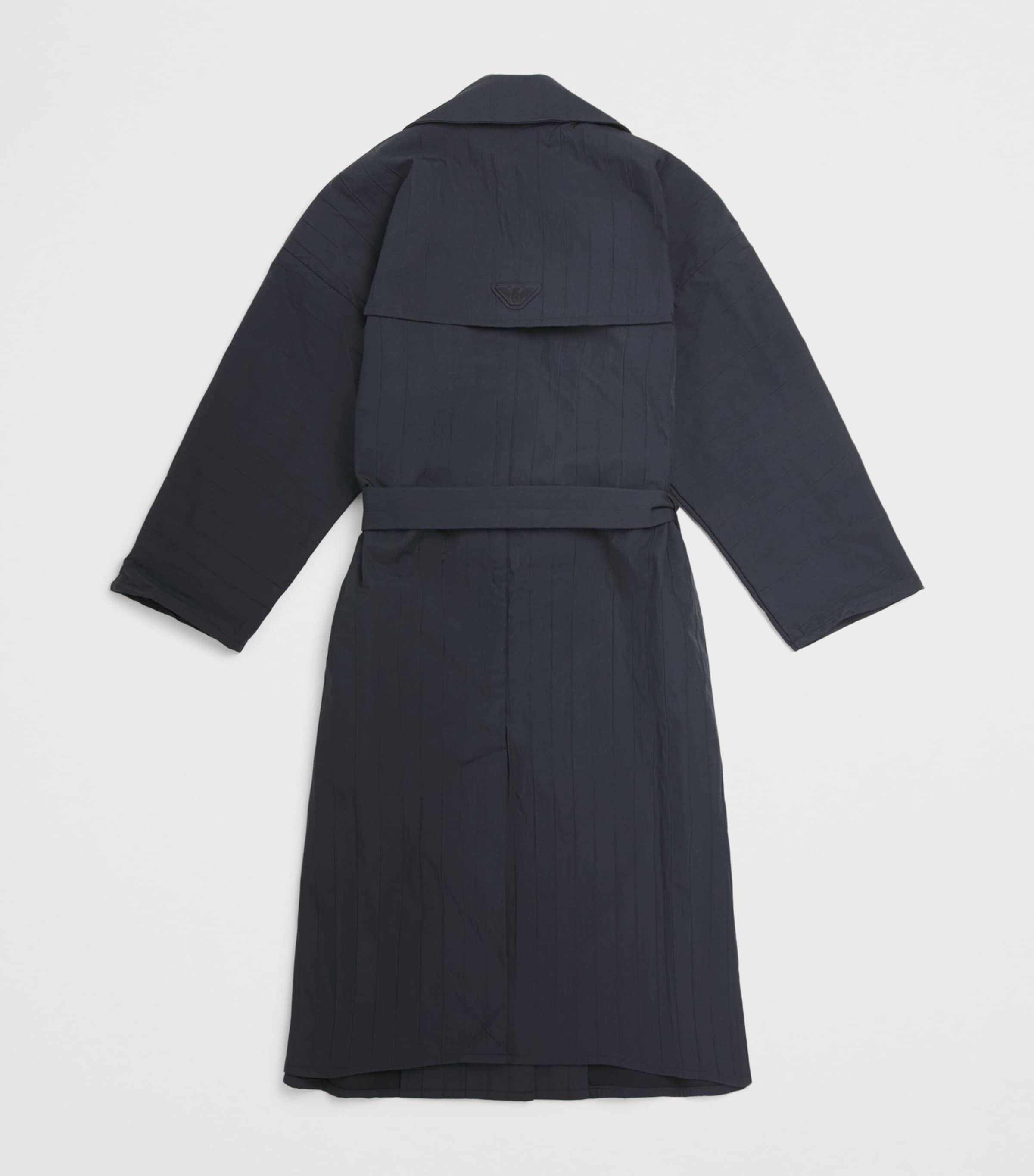 Pinstripe Belted Trench Coat (4-14 Years) ICONICO 0920 BLU NAV Image 2
