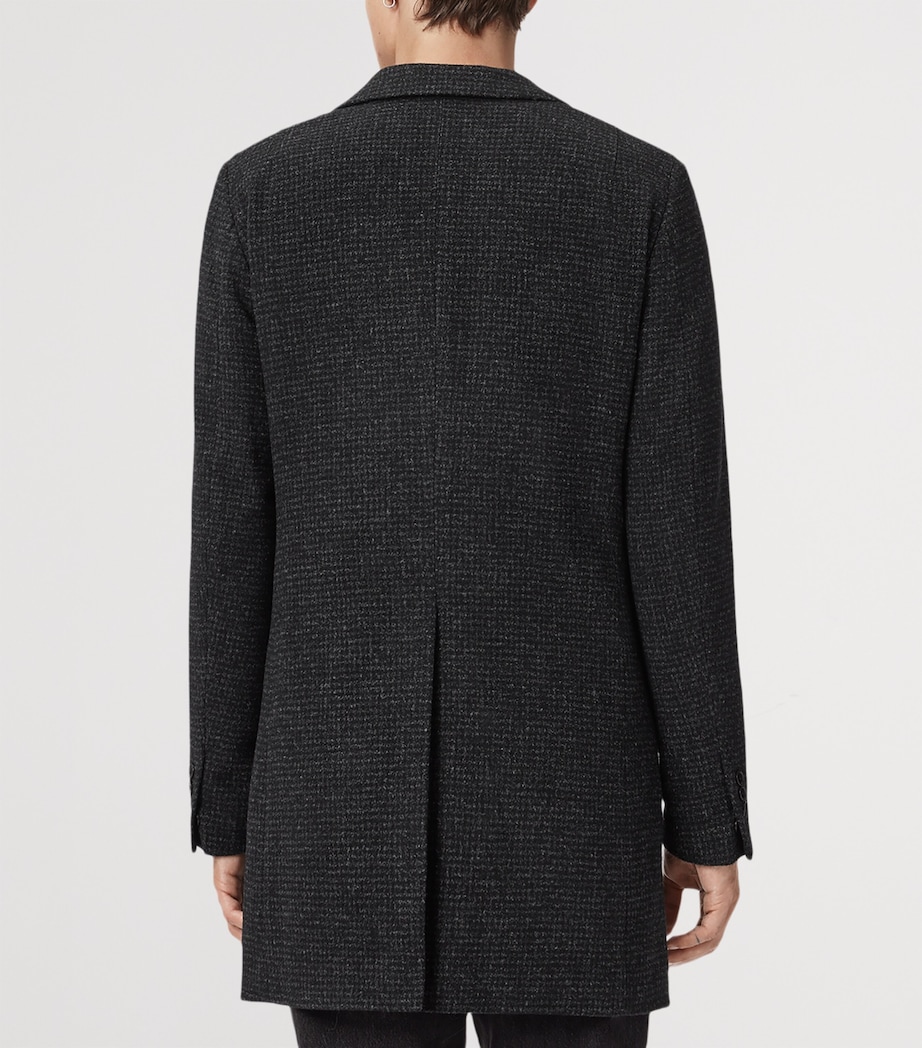 Wool-Blend Slim Caspian Coat CINDER BLACK MARL Image 6