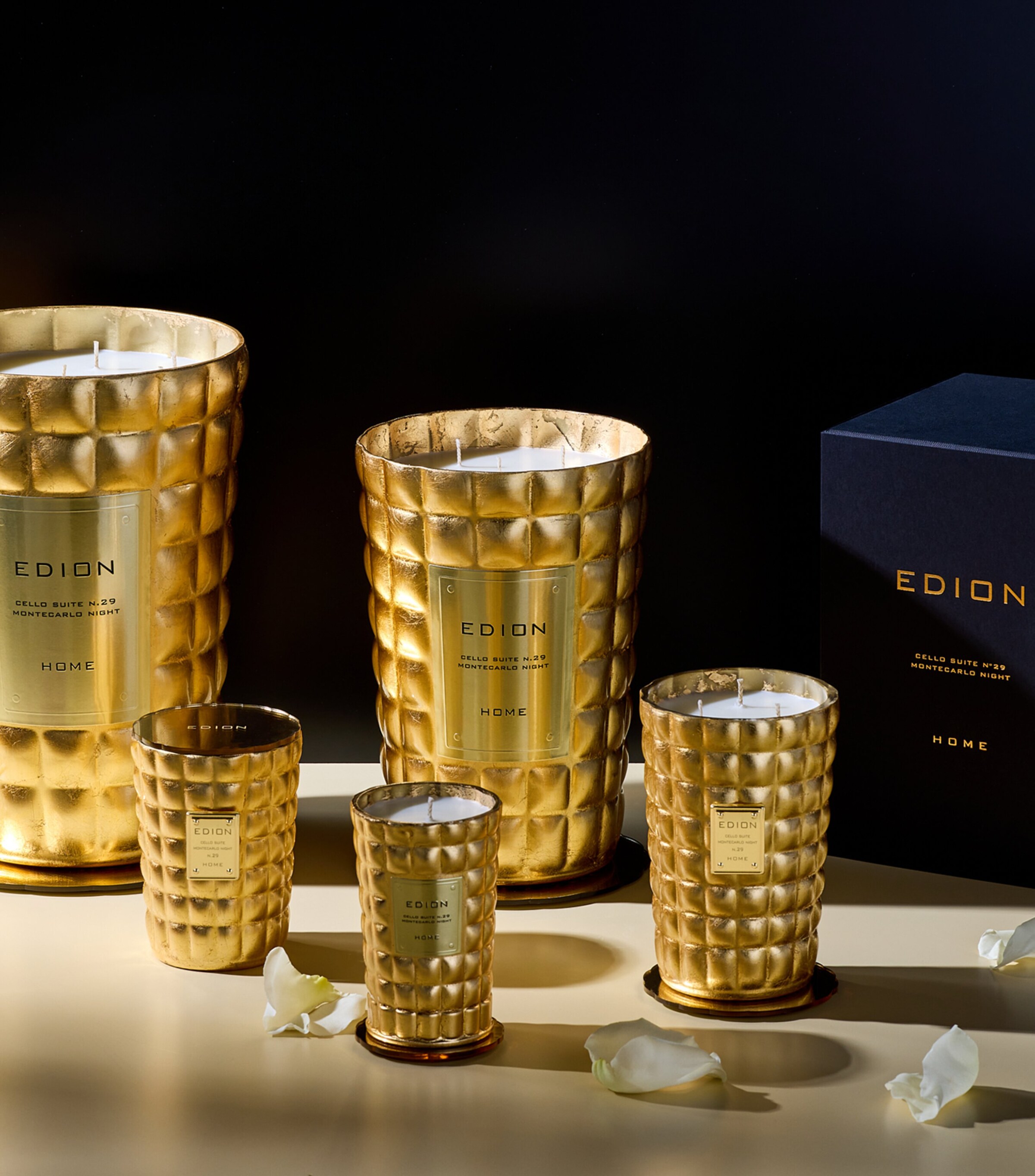 EDION Montecarlo Night Candle (300g) Gold Image 3