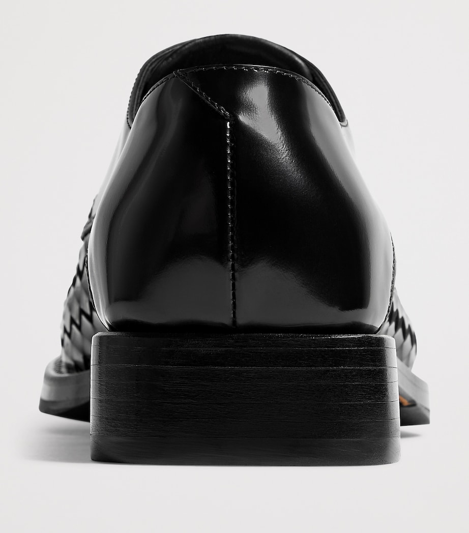 Bottega Veneta Leather Smashed Lace-Up Shoes Image 4