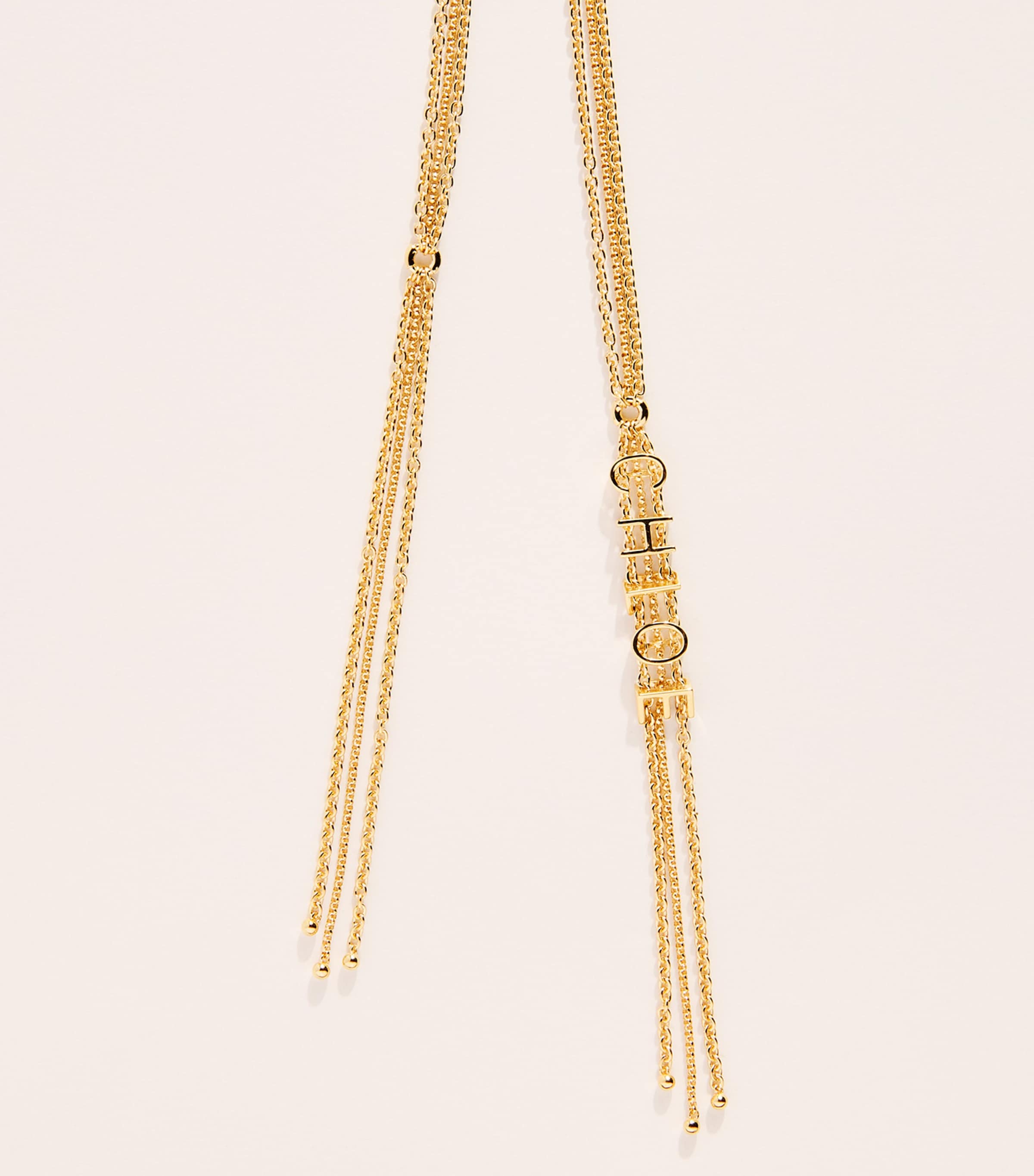 Chloé Mini Belt Long Necklace Vintage Gold Image 2