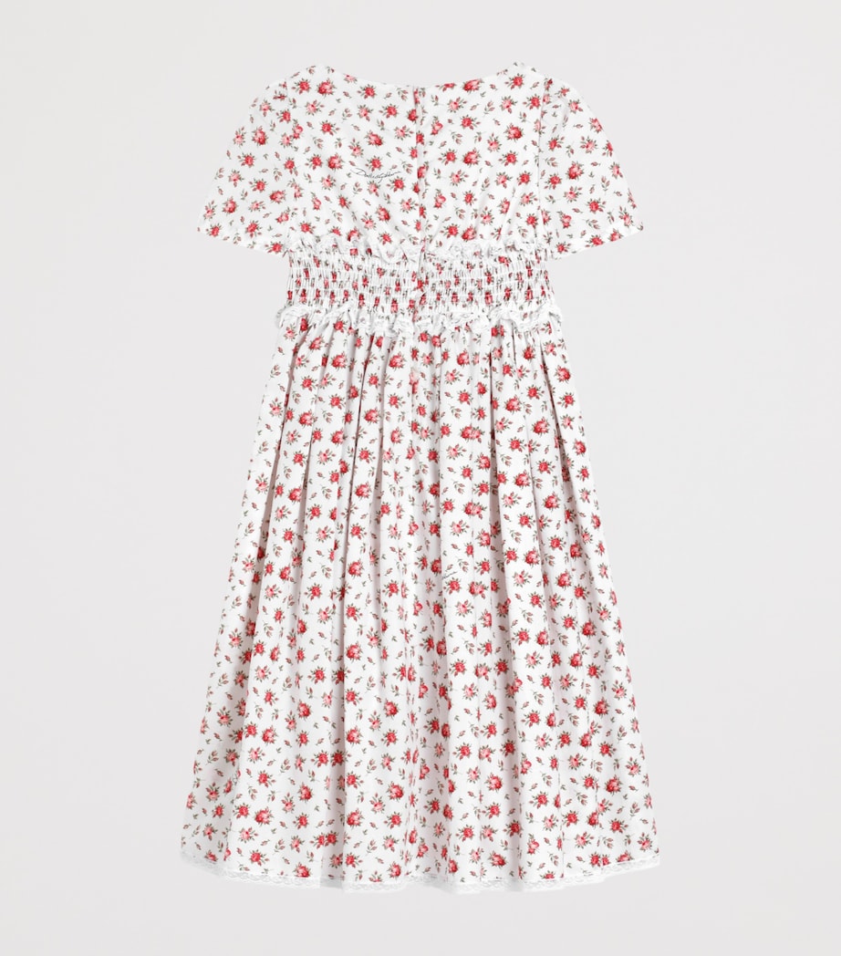 Dolce&Gabbana Kids Poplin Rose-Print Dress (8-12+ Years) Roselline F.bc Image 2