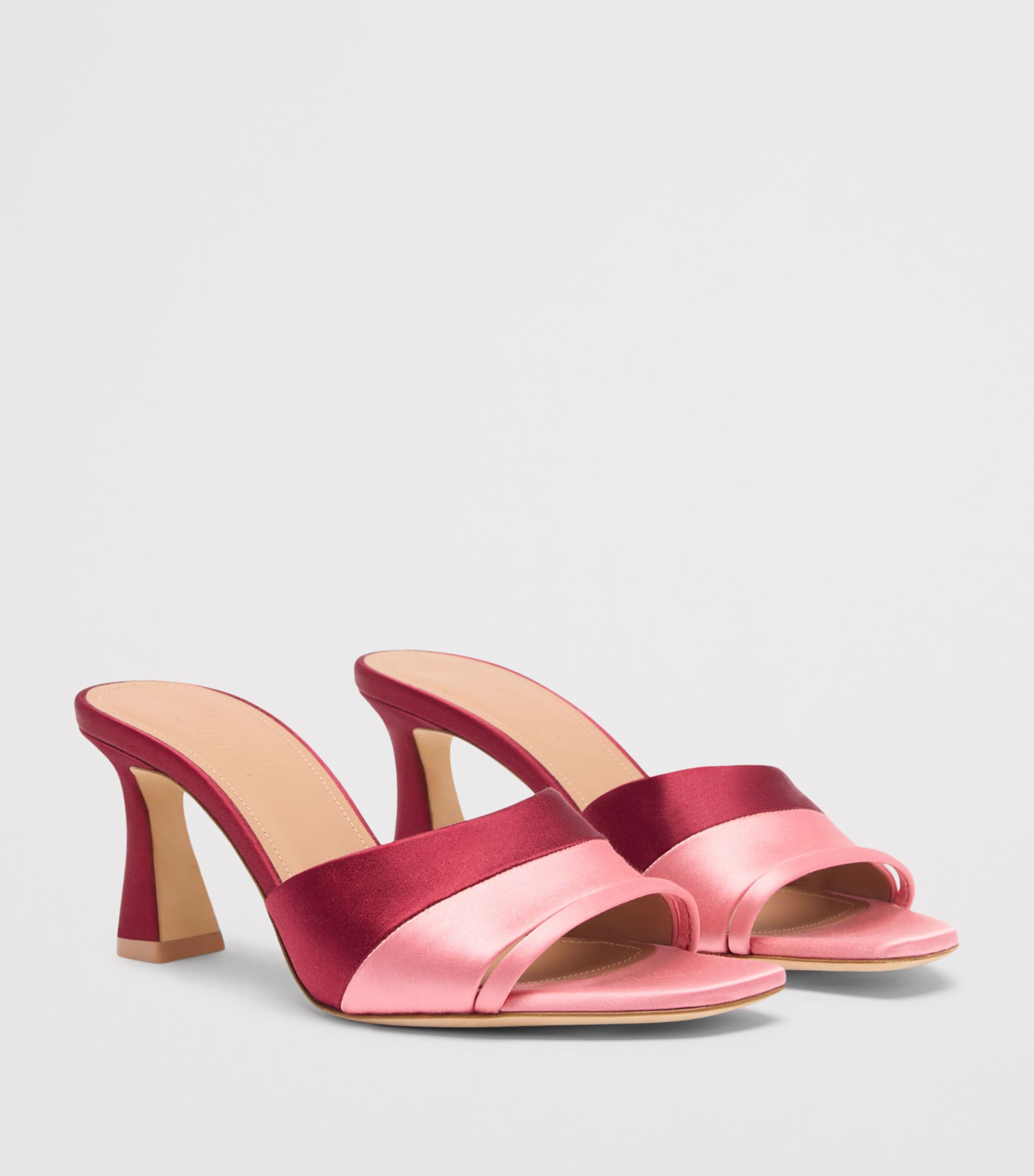 Malone Souliers Satin Roxanne Heeled Sandals 70 Burgundy Image 3