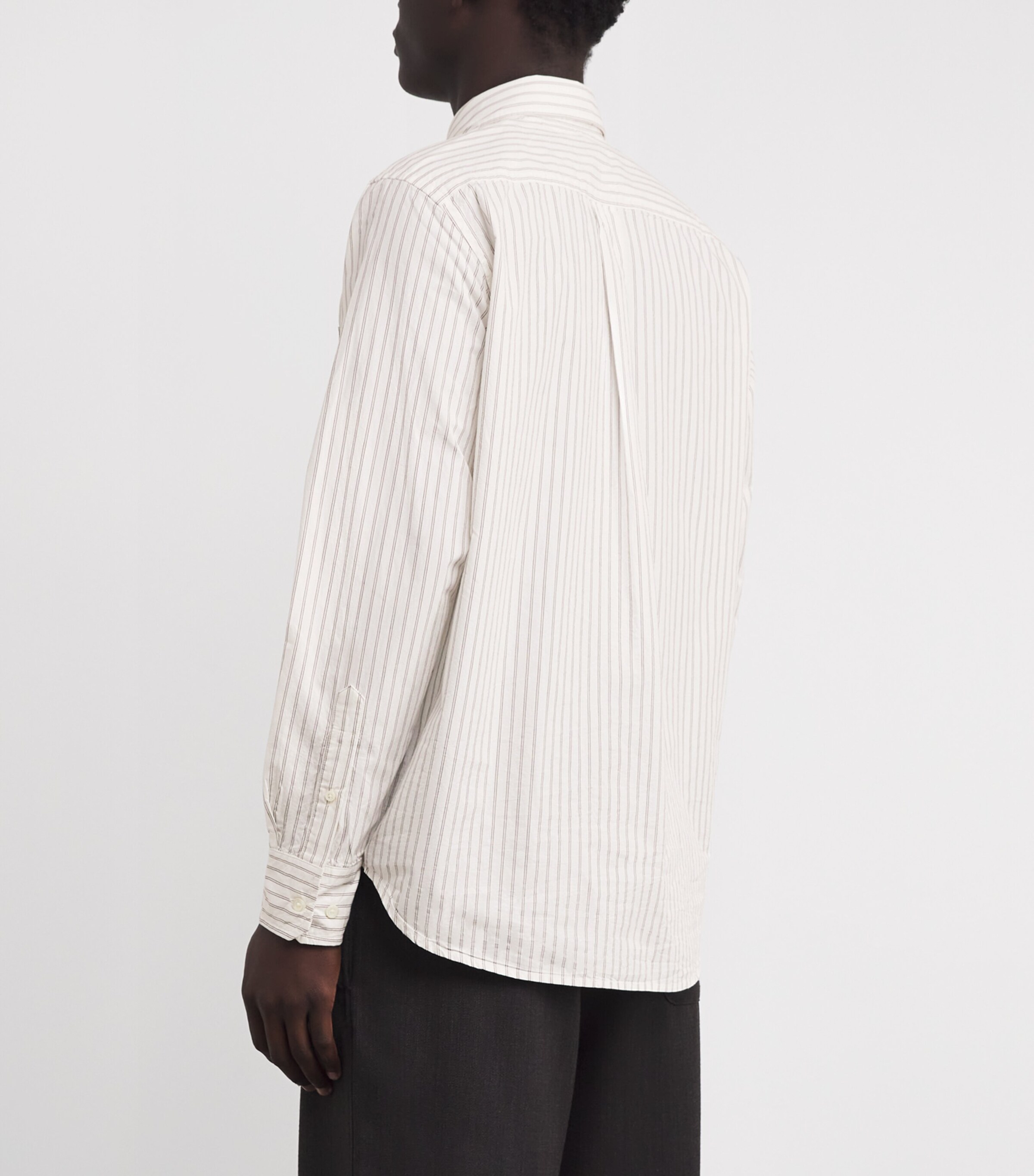 Cotton Stripe Shirt ECRU STRIPE Image 4