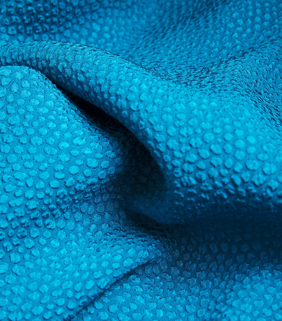 Jacquard Belted Pedernal Midi Dress LAGUNA BLUE Image 5