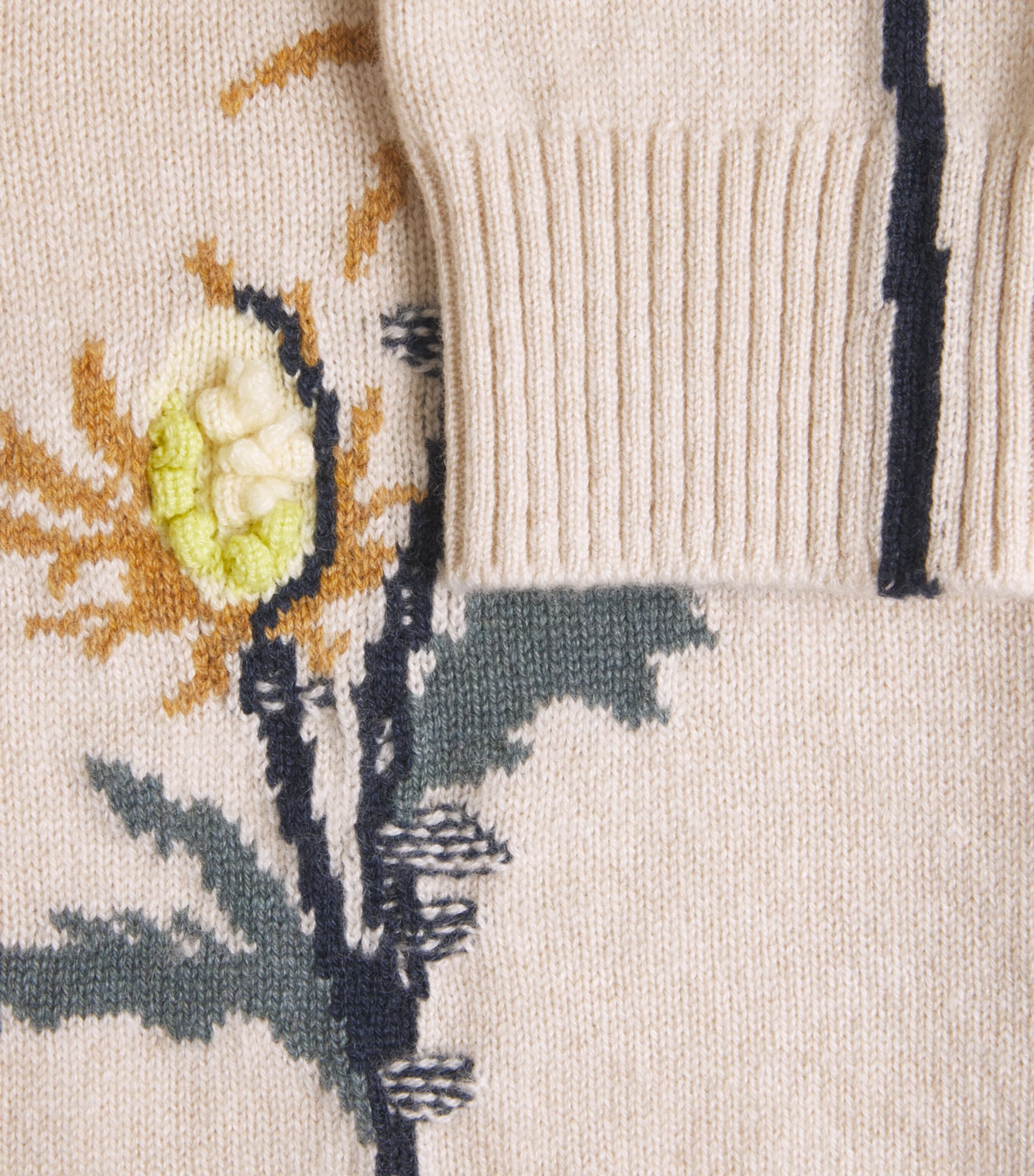 Barrie Womens Cashmere Thistle Cardigan Canvas Multi Image 6