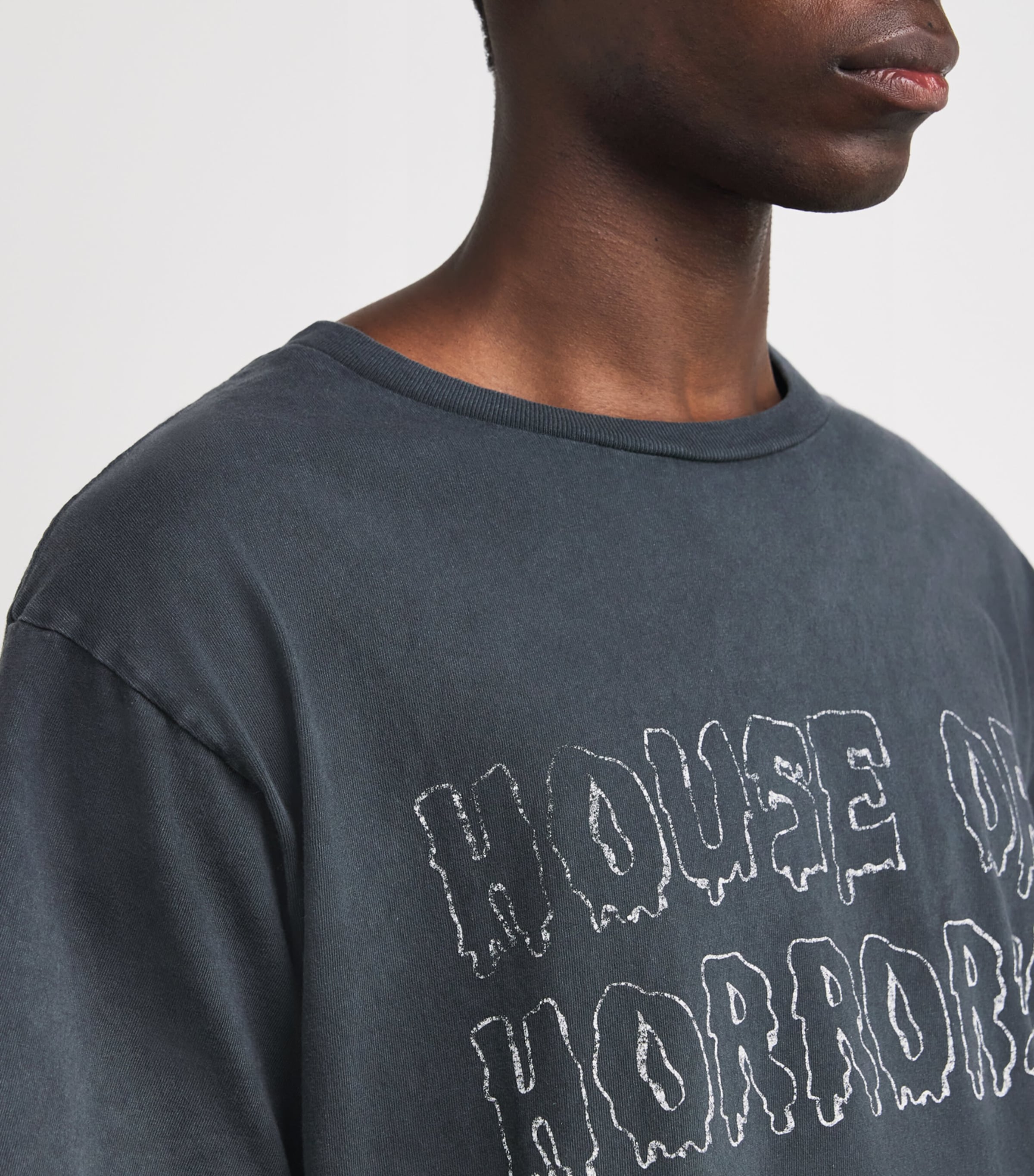 GALLERY DEPT. Black Cotton Horrors T-Shirt | Harrods UK