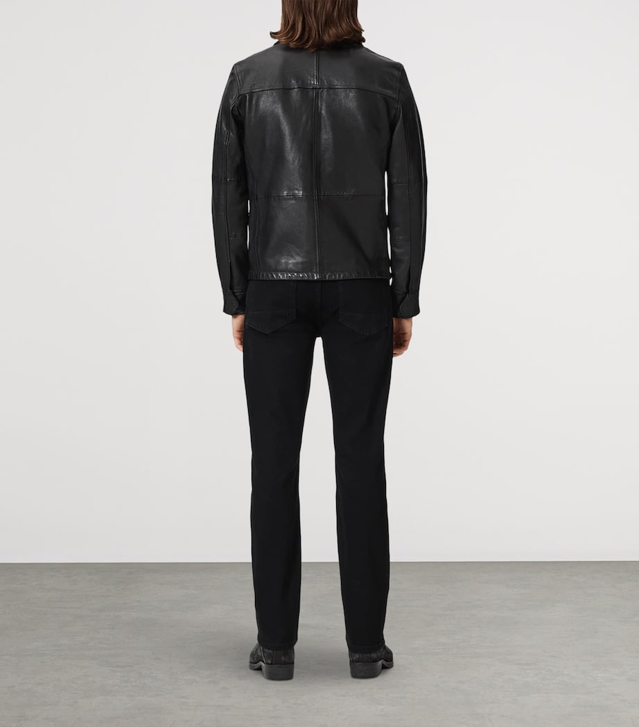 AllSaints Mens Sid Comfort Jeans Jet Black Image 6