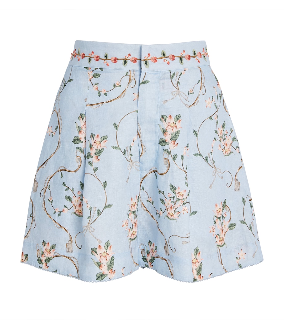 Agua By Agua Bendita Womens Linen Maratea Navegante Shorts Image 1