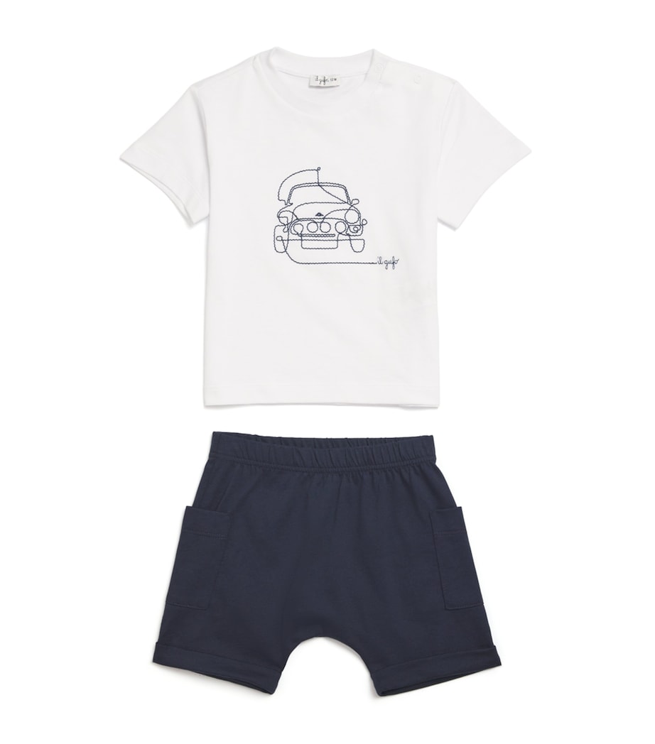 Cotton Car T-Shirt and Shorts Set (6-36 Months) 497 BLUE Image 1