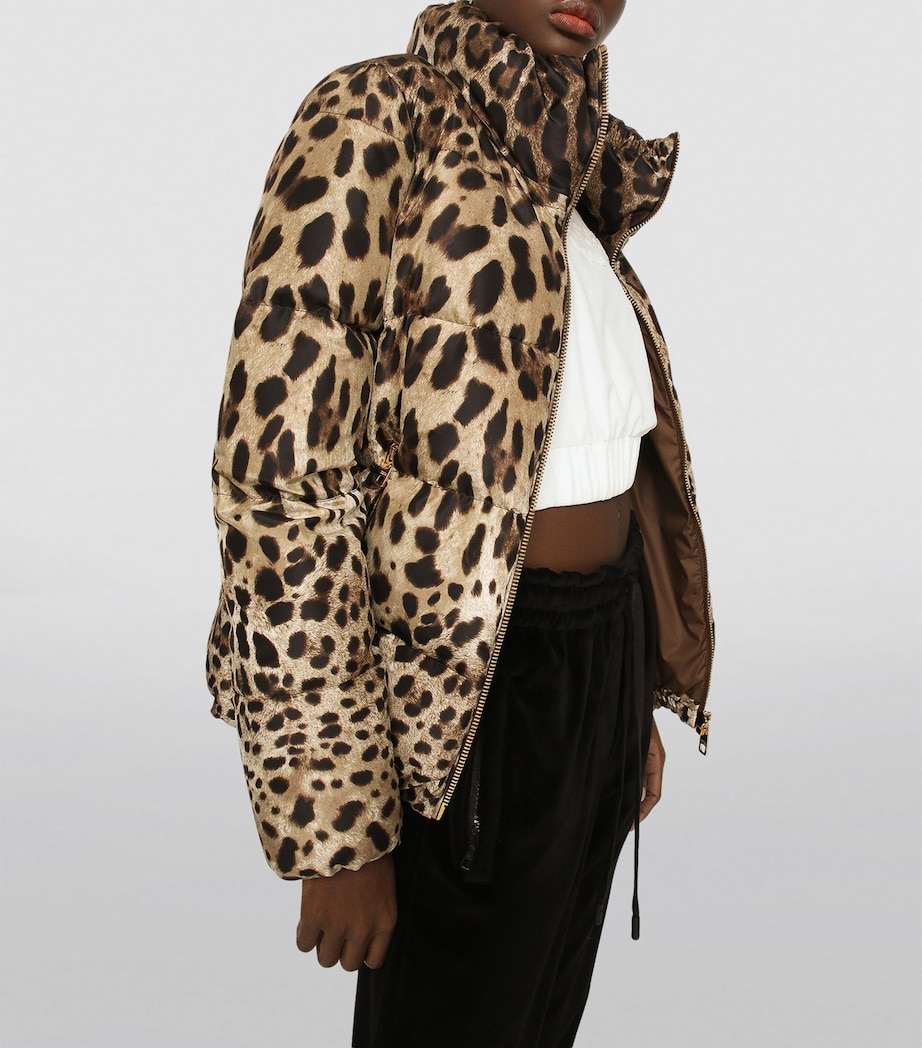 Leopard Print Puffer Jacket HY13M-LEO N Image 3