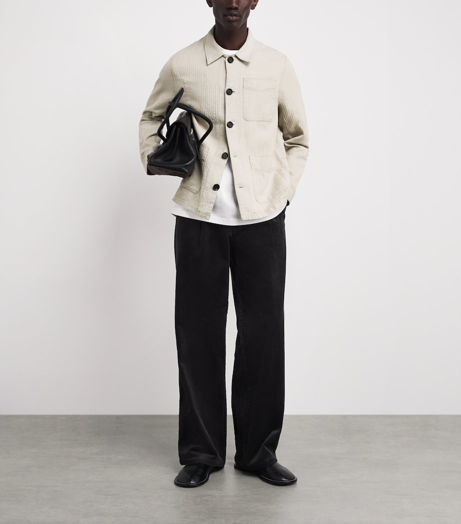 Linen Patch-Pocket Jacket SAND Image 2