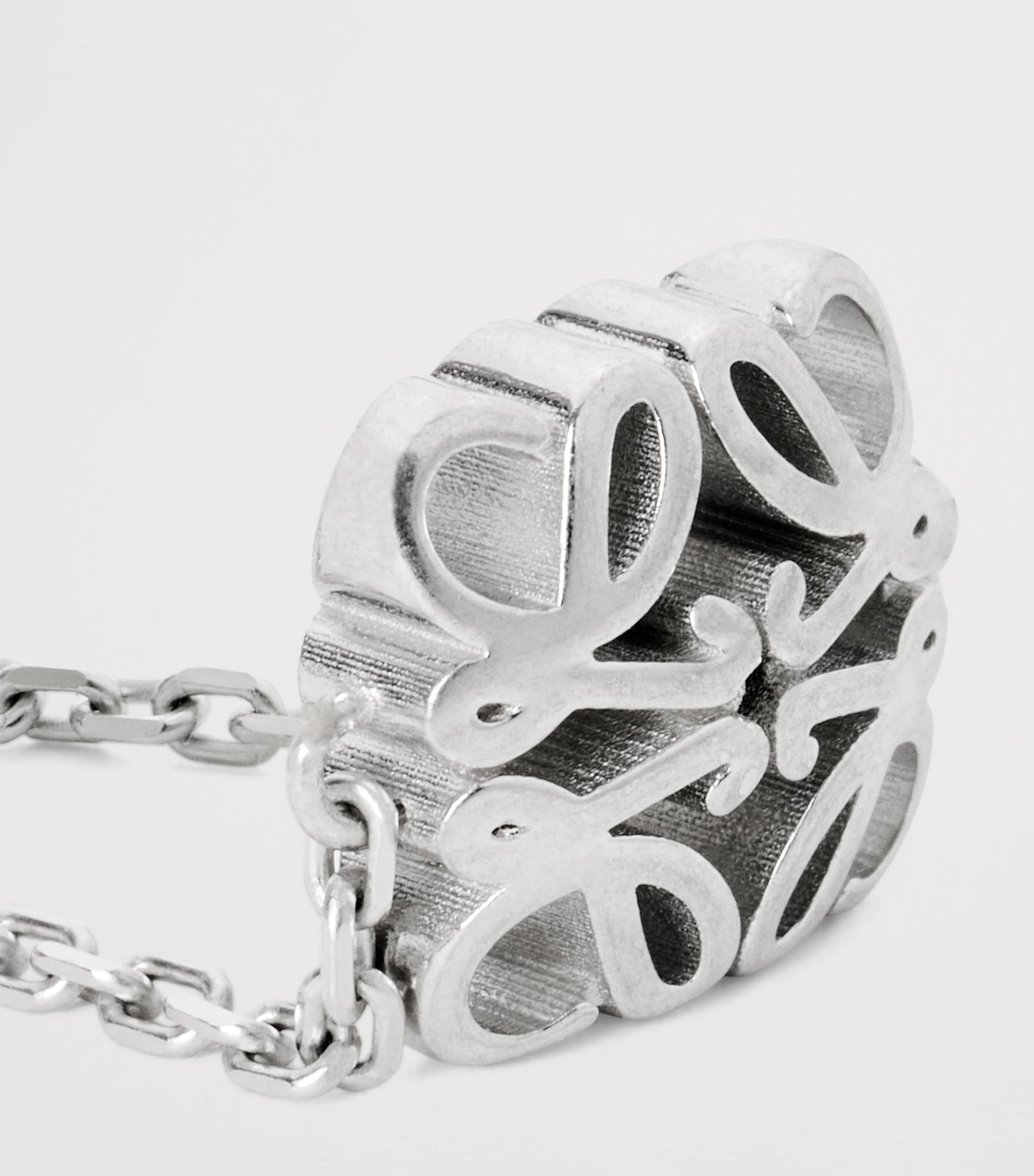 LOEWE Sterling Silver Bombé Anagram Bracelet Silver Image 2