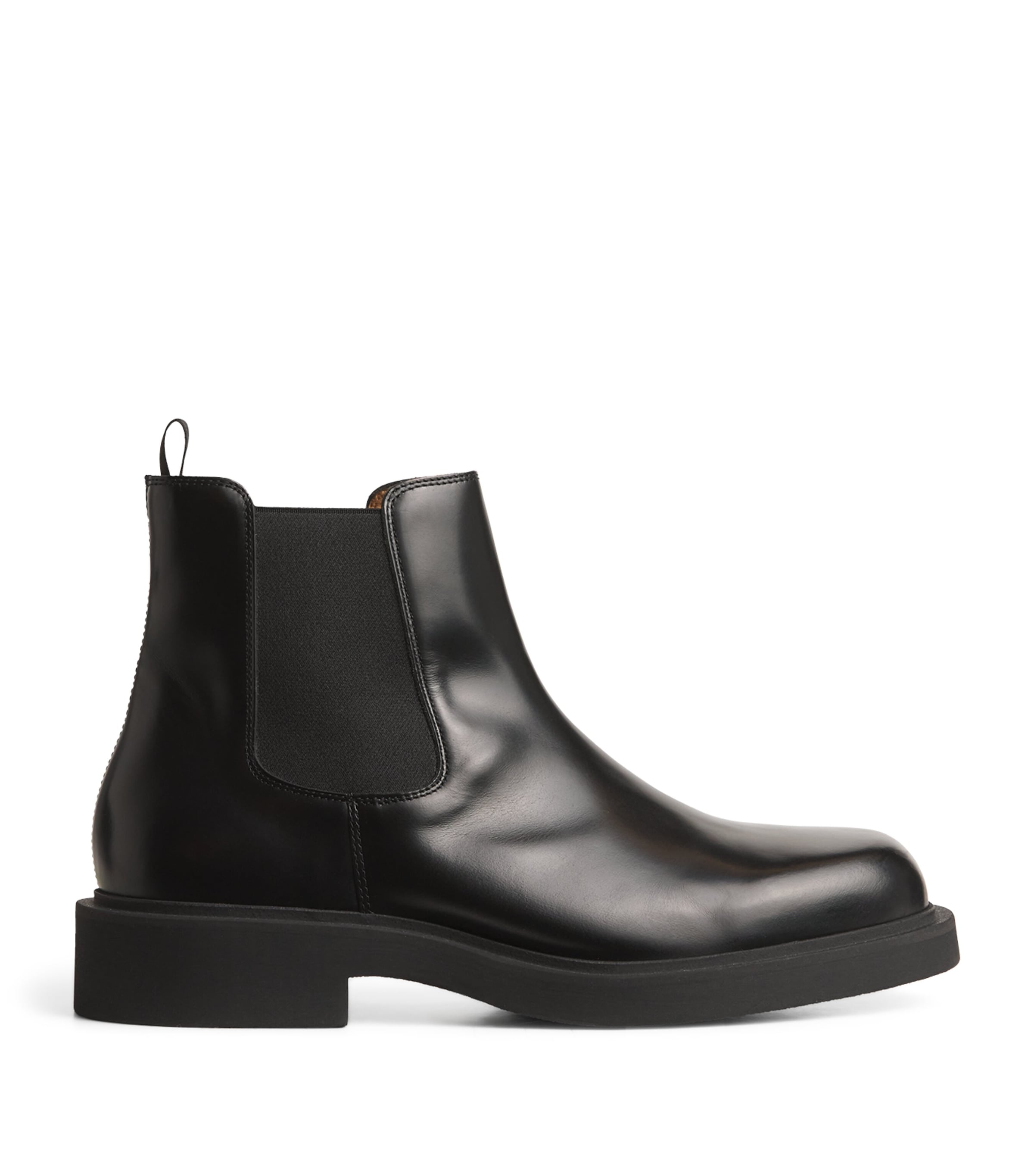 Sandro Leather Chelsea Boots In Black