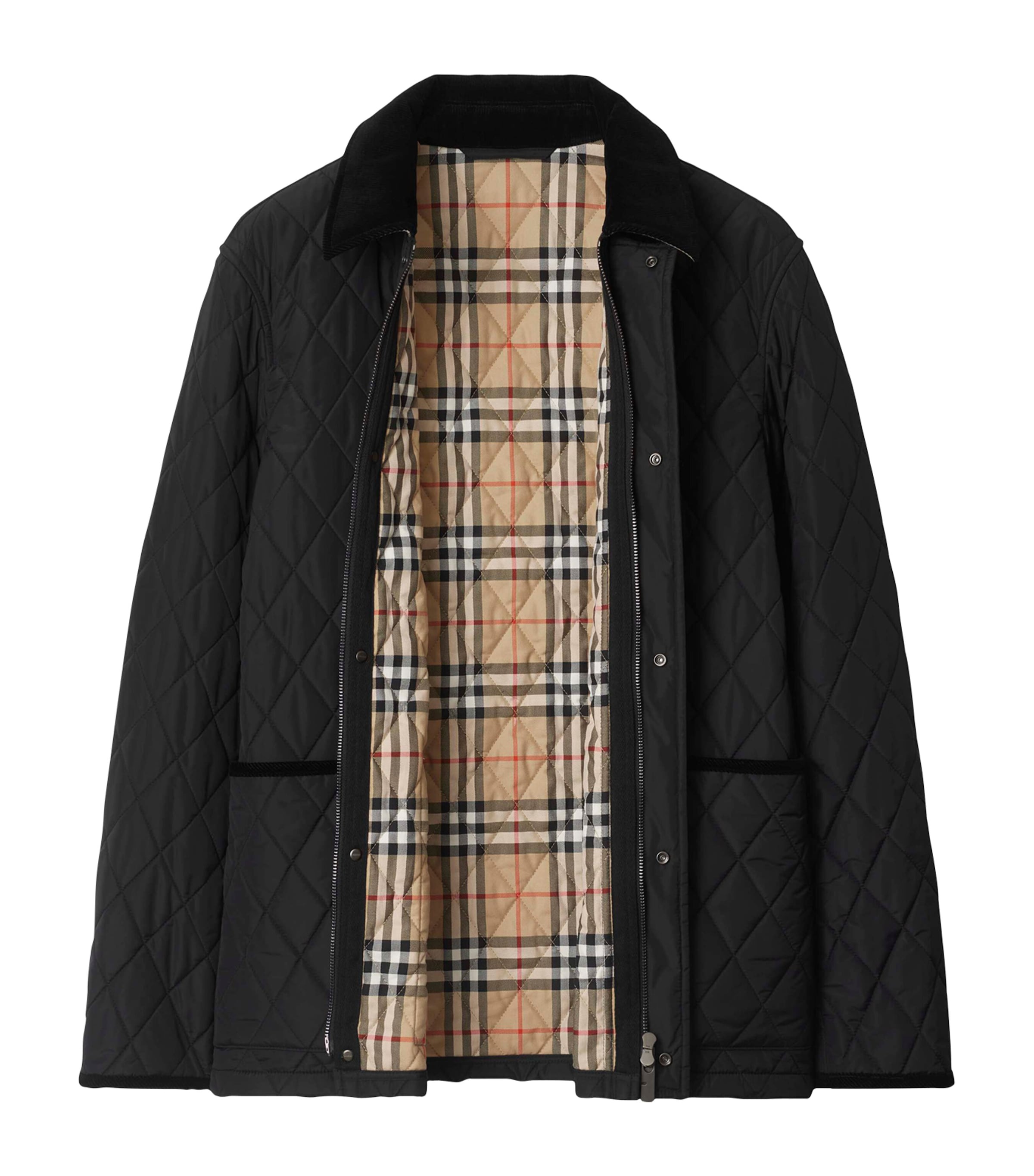 Burberry Mens Quilted Barn Jacket Black Image 3