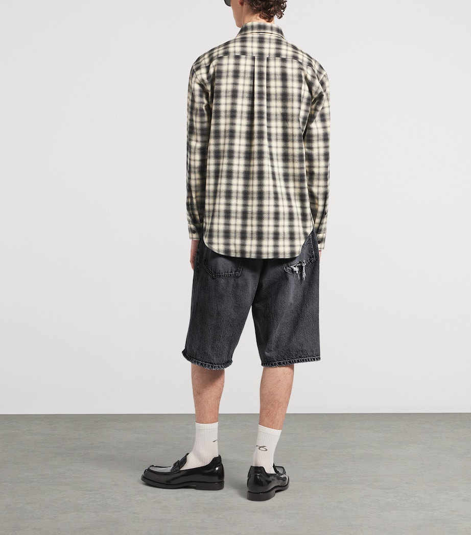 Balenciaga Mens Cotton Plaid Shirt Image 3