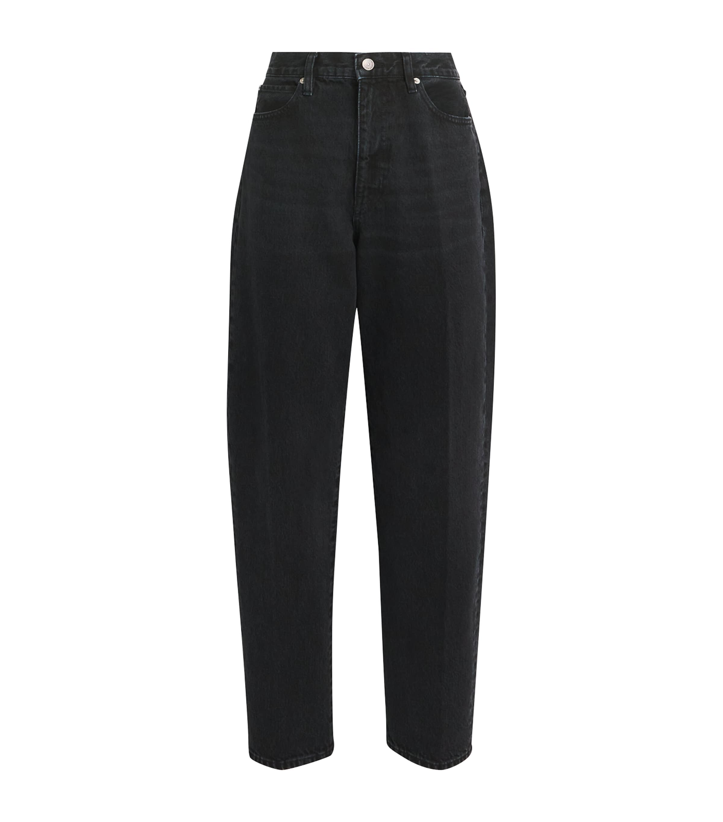 Frame The Neat Barrel Jeans In Black