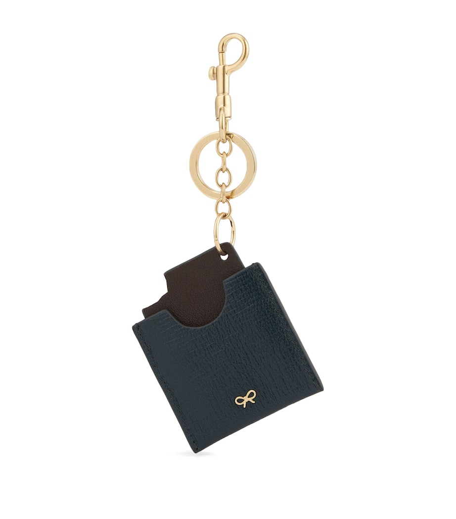 x After Eight Leather Key Charm DARK HOLLY Image 2