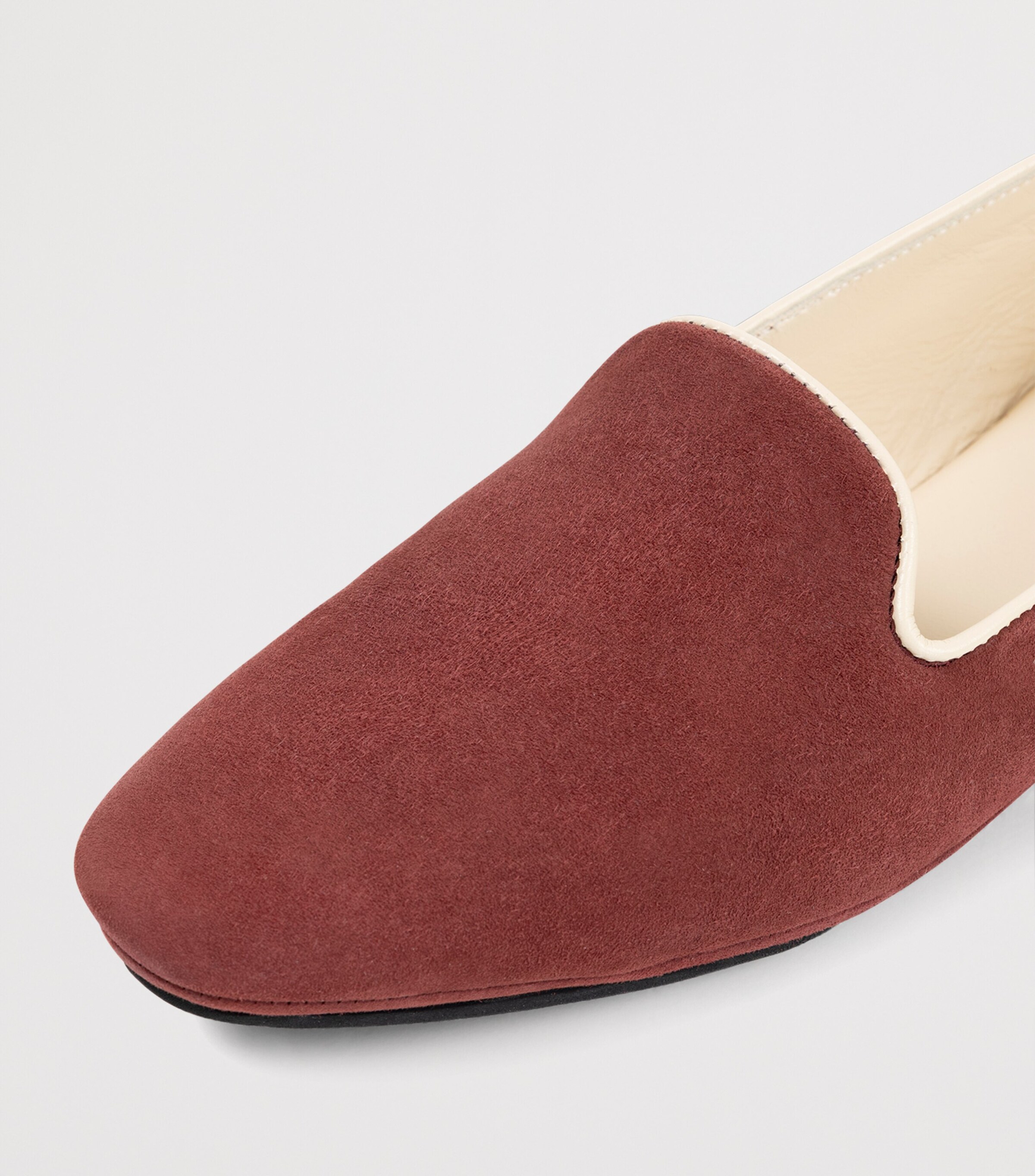 Frette Suede Jewlement Slippers Terracotta Image 2
