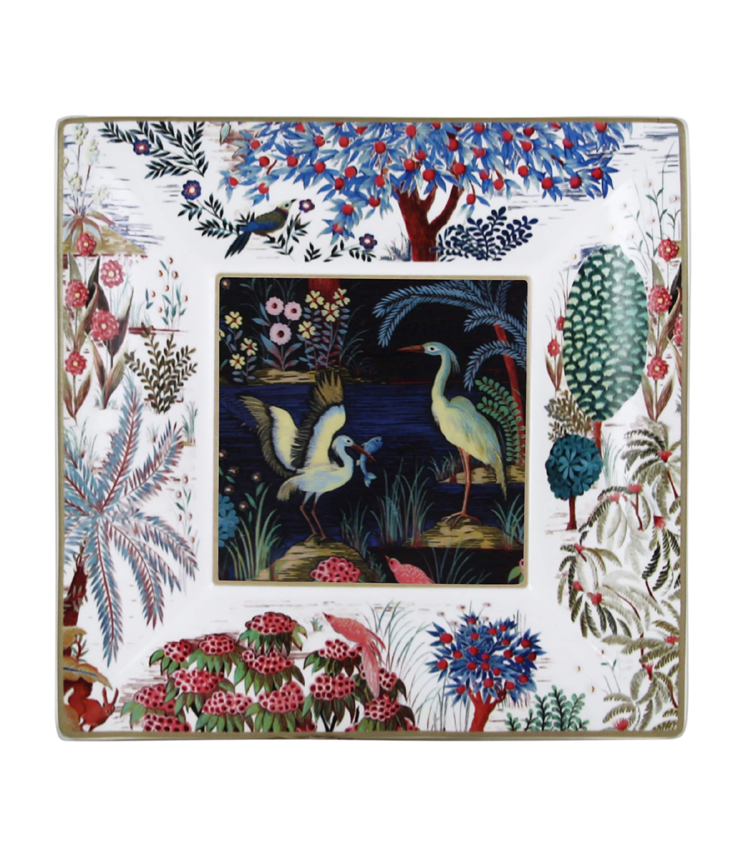 Gien Jardin Du Palais Large Square Candy Tray
