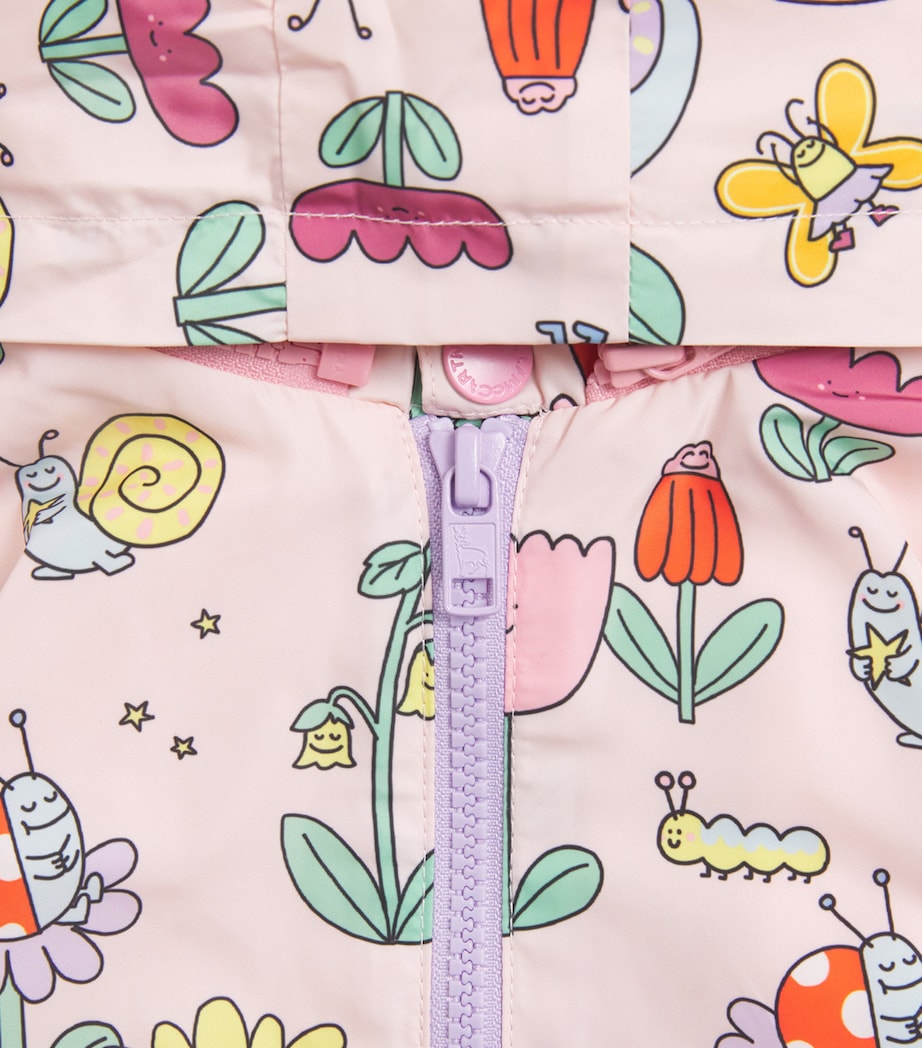 Floral Print Raincoat (6 Months-3 Years) 51RMCROSA/MULTICOLOR Image 3