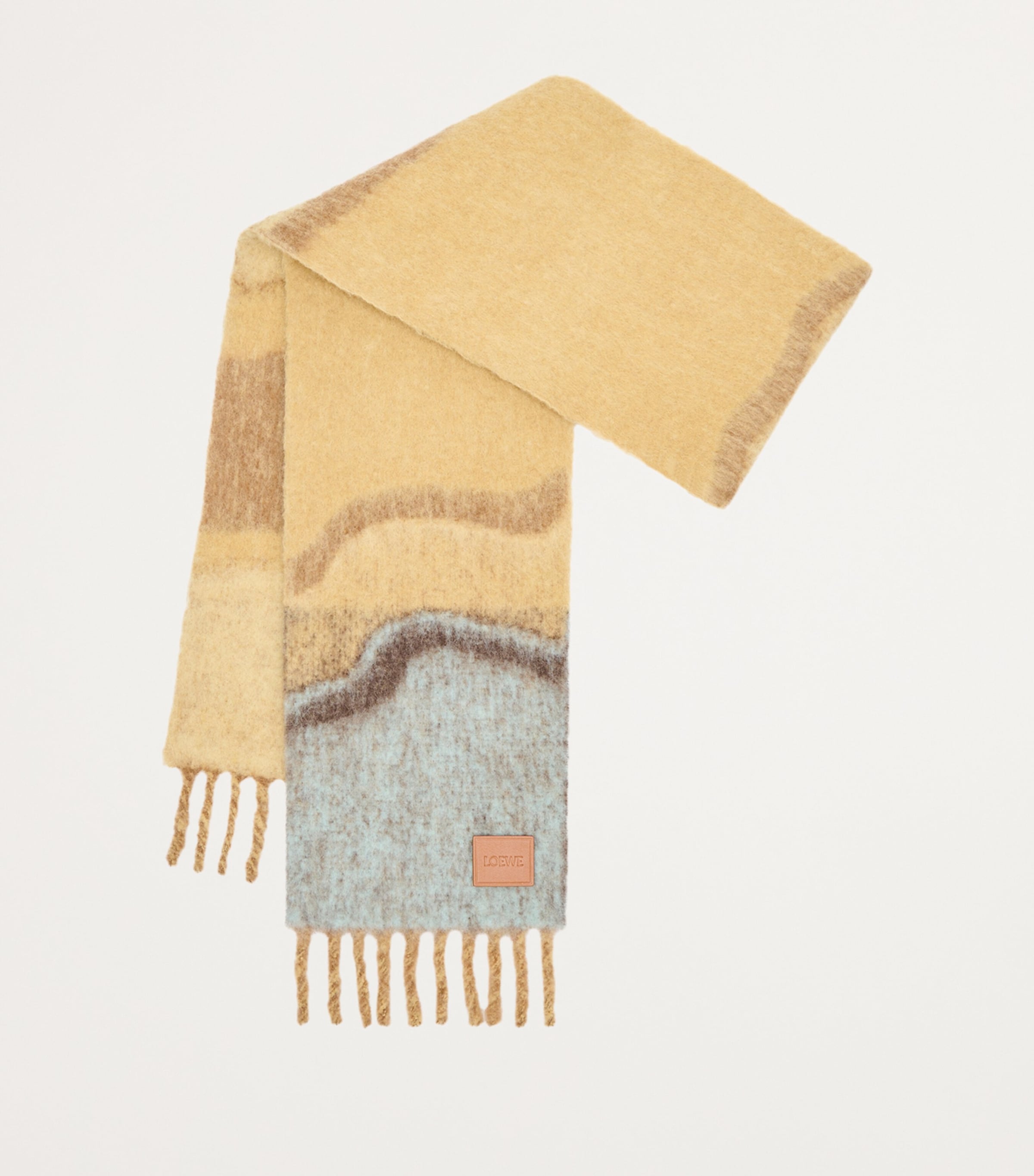 LOEWE Alpaca-Blend Marble Scarf Camel/multicolor Image 4