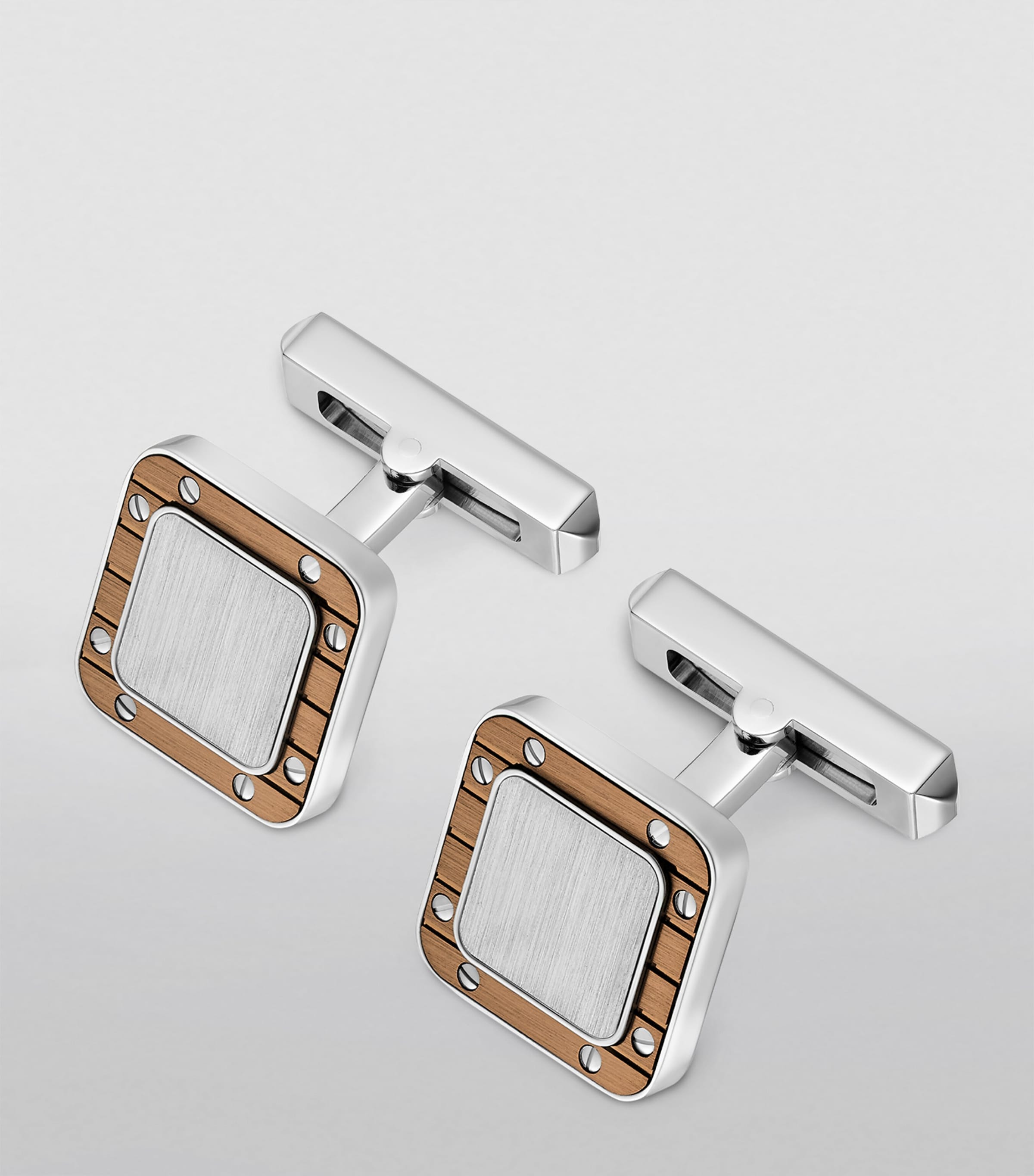 Sterling Silver Santos de Cartier Cufflinks SILVER Image 4