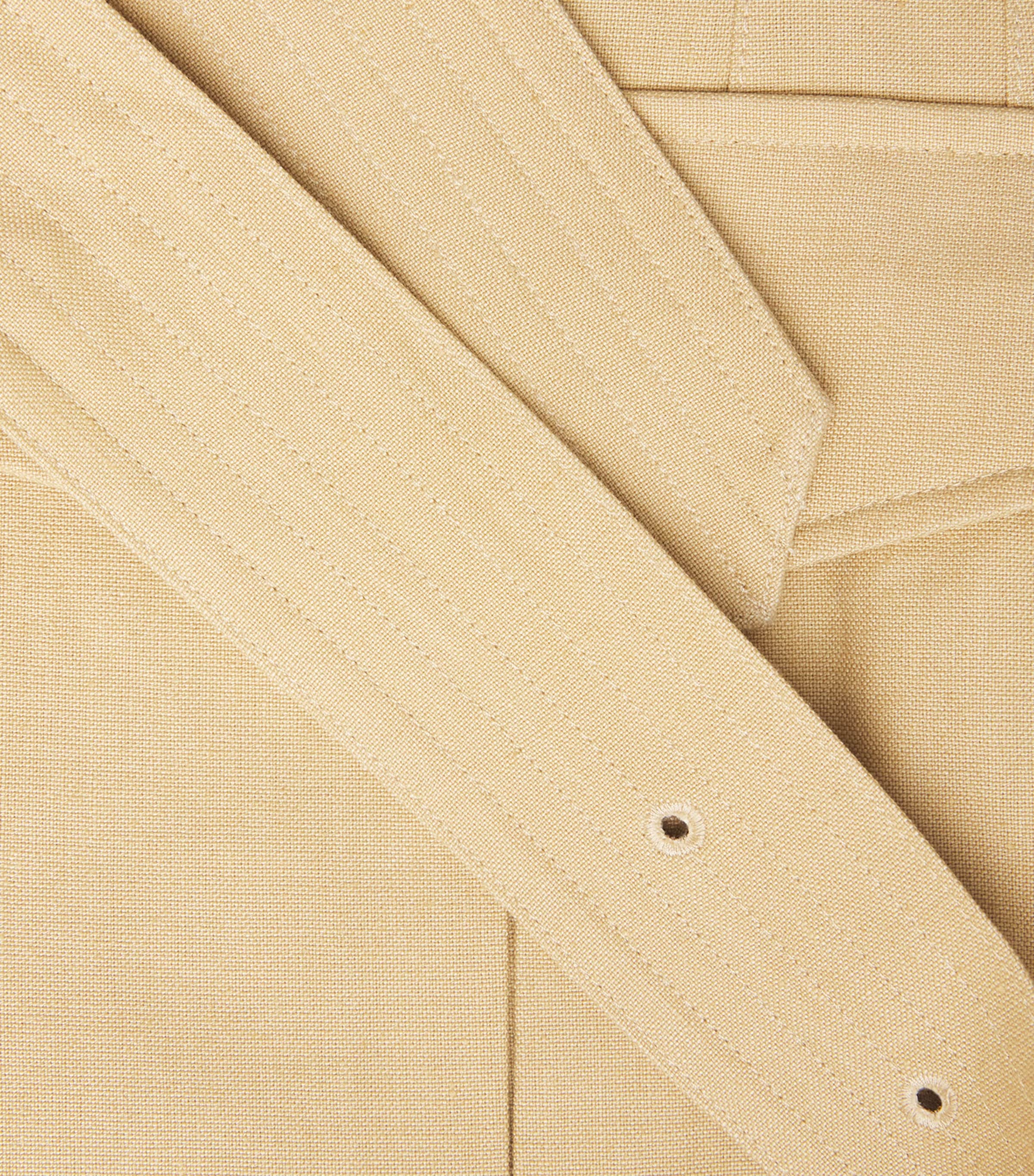 Polo Ralph Lauren Womens Hemp-Cotton-Linen Woven Field Jacket Classic Camel Image 6