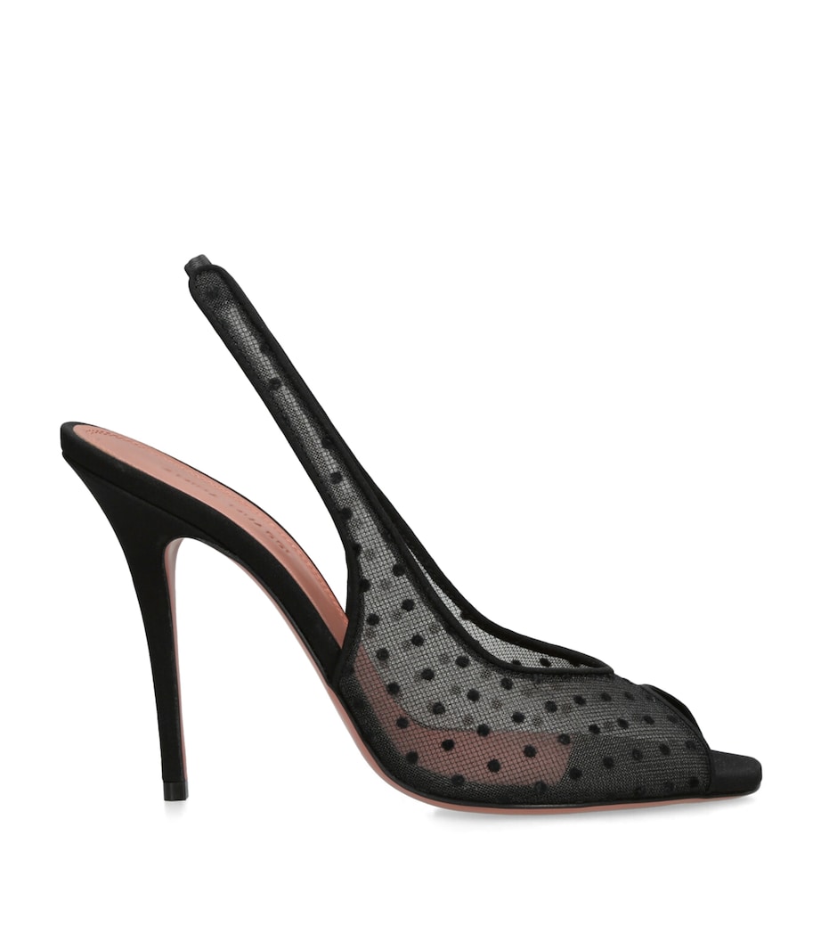 Mesh Kristina Slingback Sandals 105 BLACK Image 1