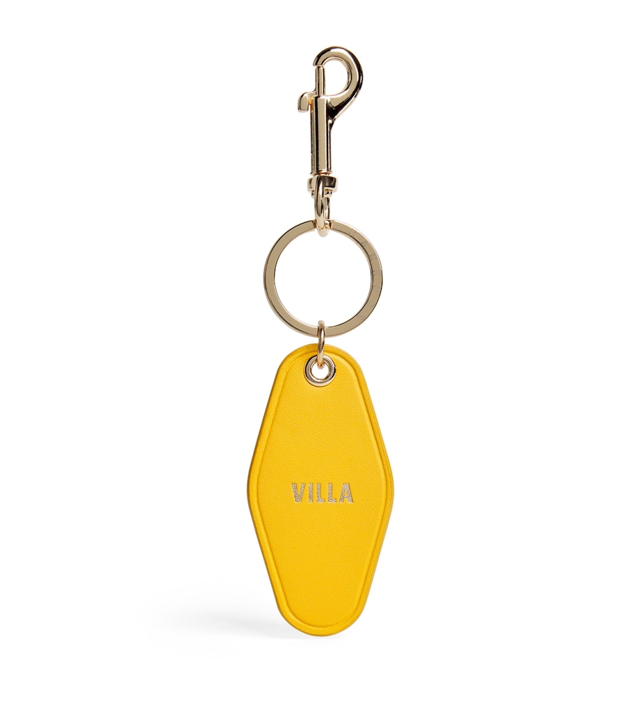Leather Villa Keyring YELLOW Image 1