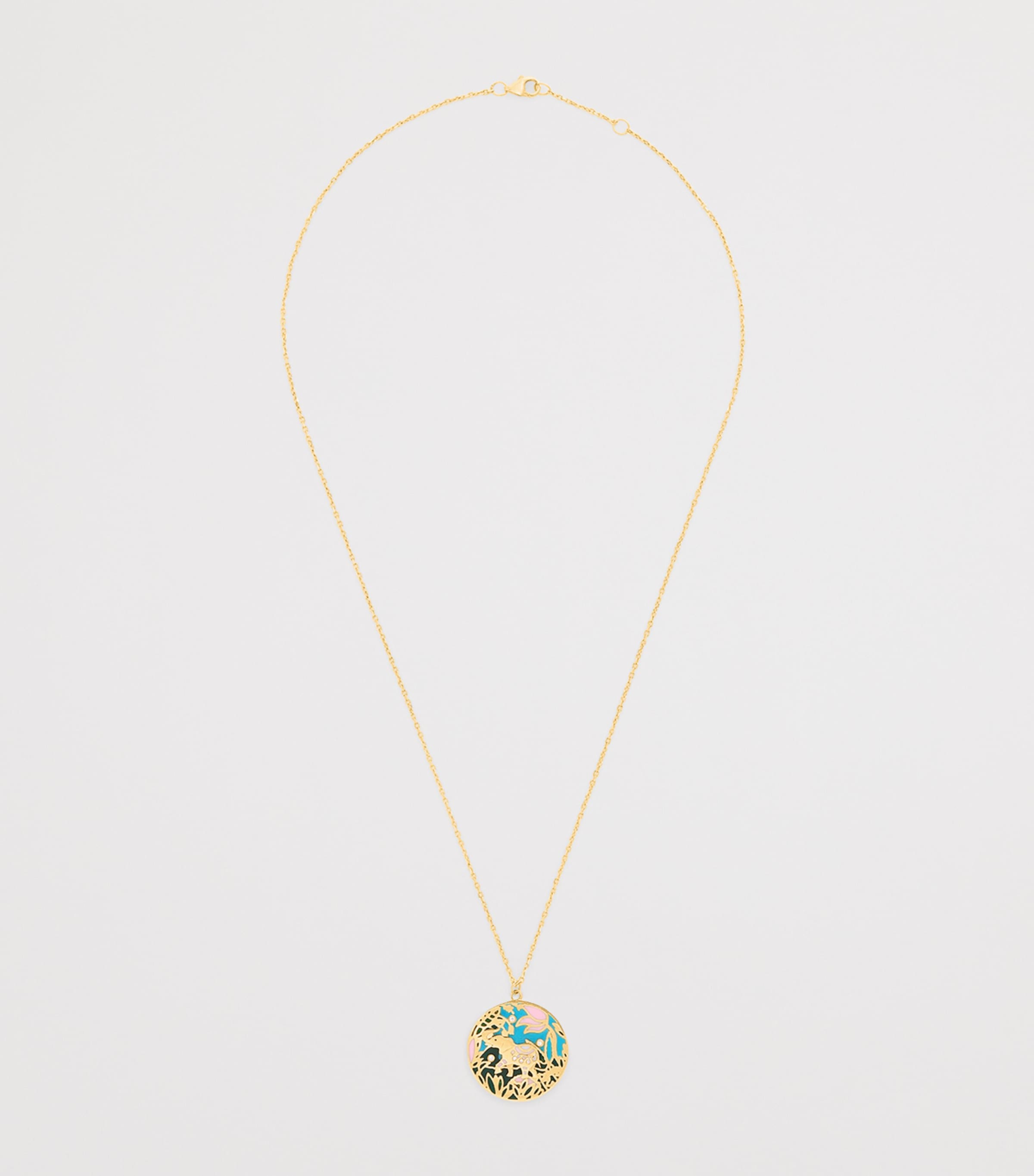 L'ATELIER NAWBAR Yellow Gold and Diamond Trunks Up Necklace Yellow Gold Image 3