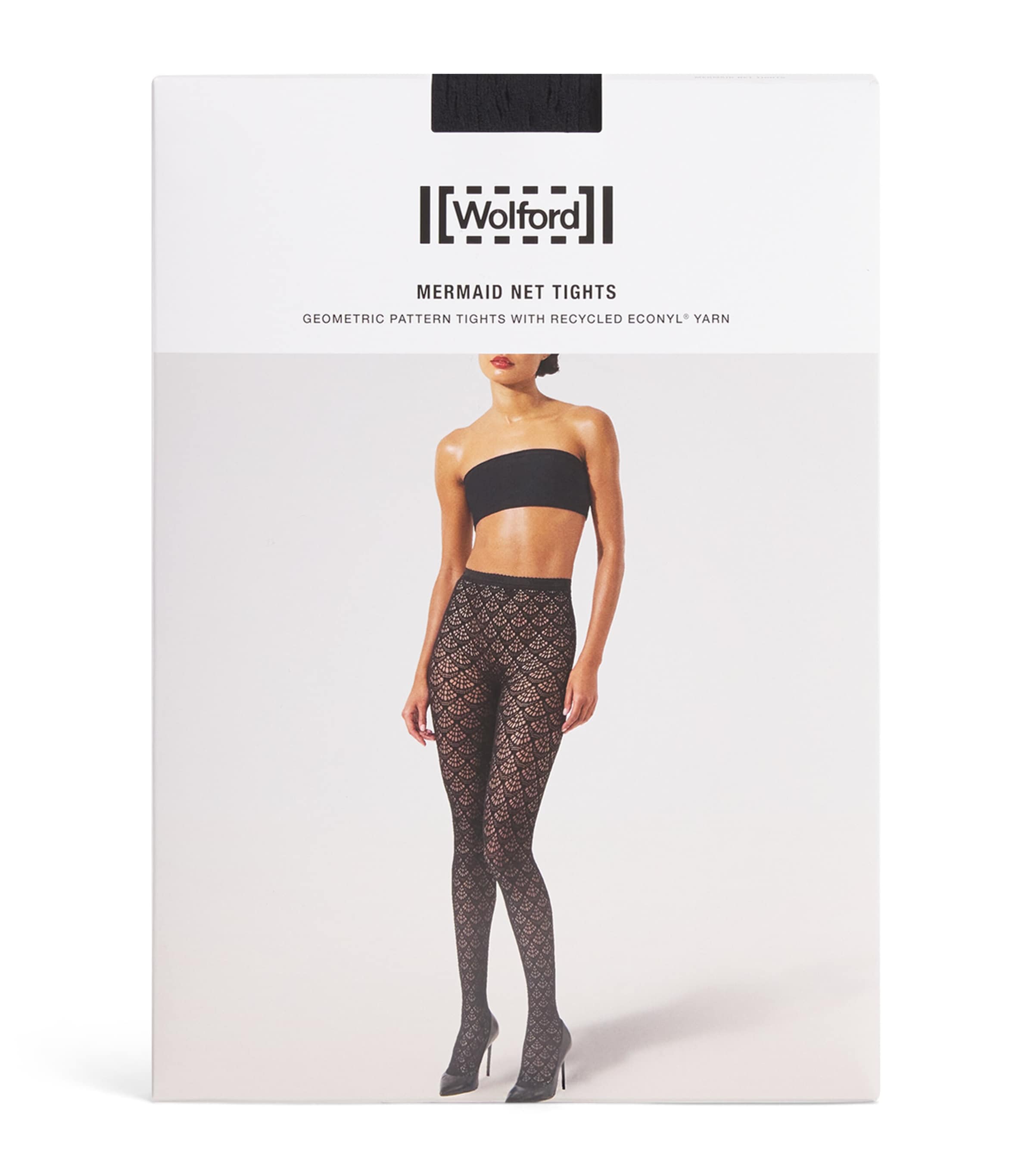 Mermaid Net Tights 7005 BLACK Image 1