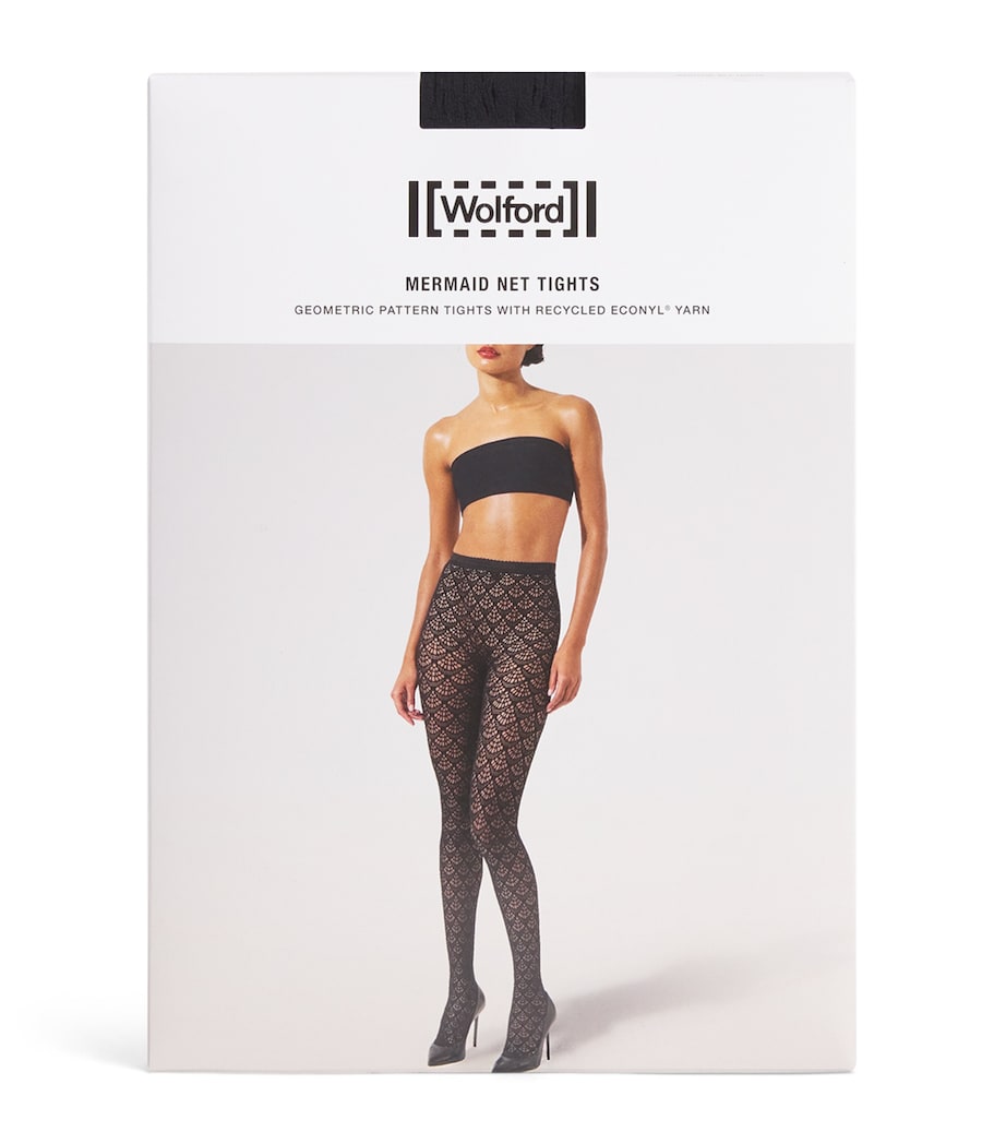Mermaid Net Tights 7005 BLACK Image 1