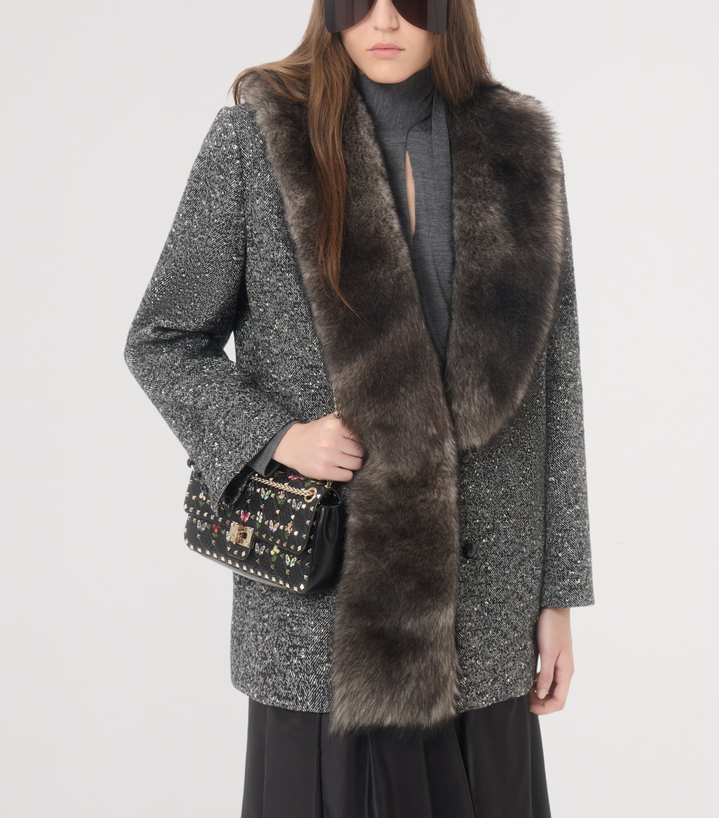 Valentino Womens Wool Tie-Neck Sweater Image 6