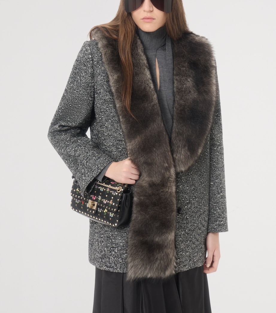 Valentino Womens Wool Tie-Neck Sweater Image 6